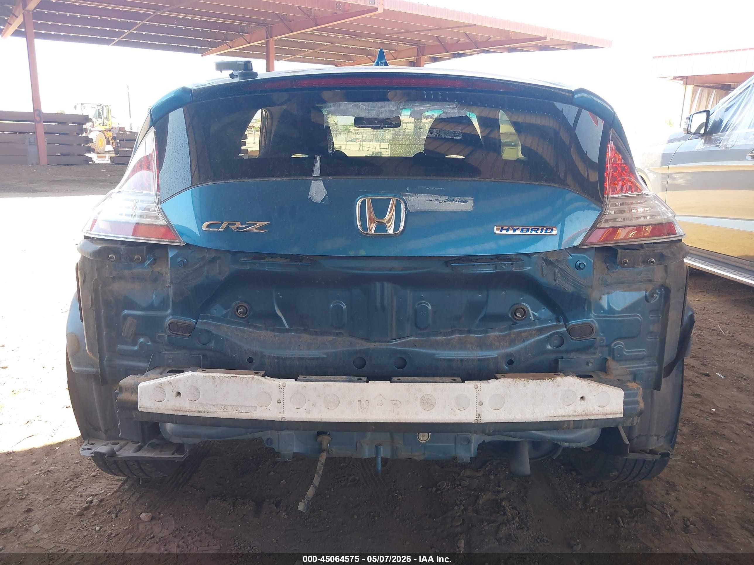 2013 Honda Cr-z   Синий vin: JHMZF1D48DS000362