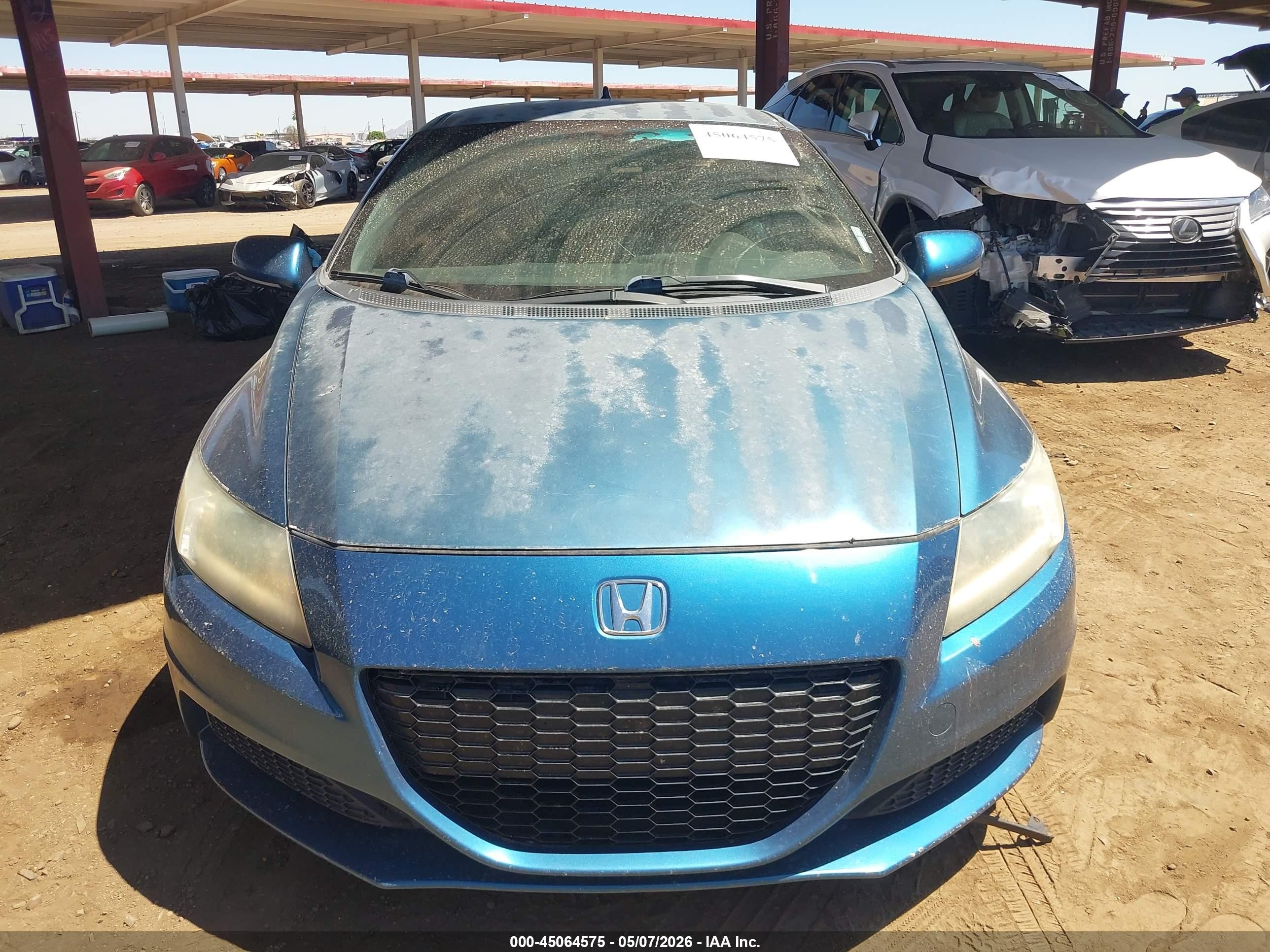2013 Honda Cr-z   Синий vin: JHMZF1D48DS000362