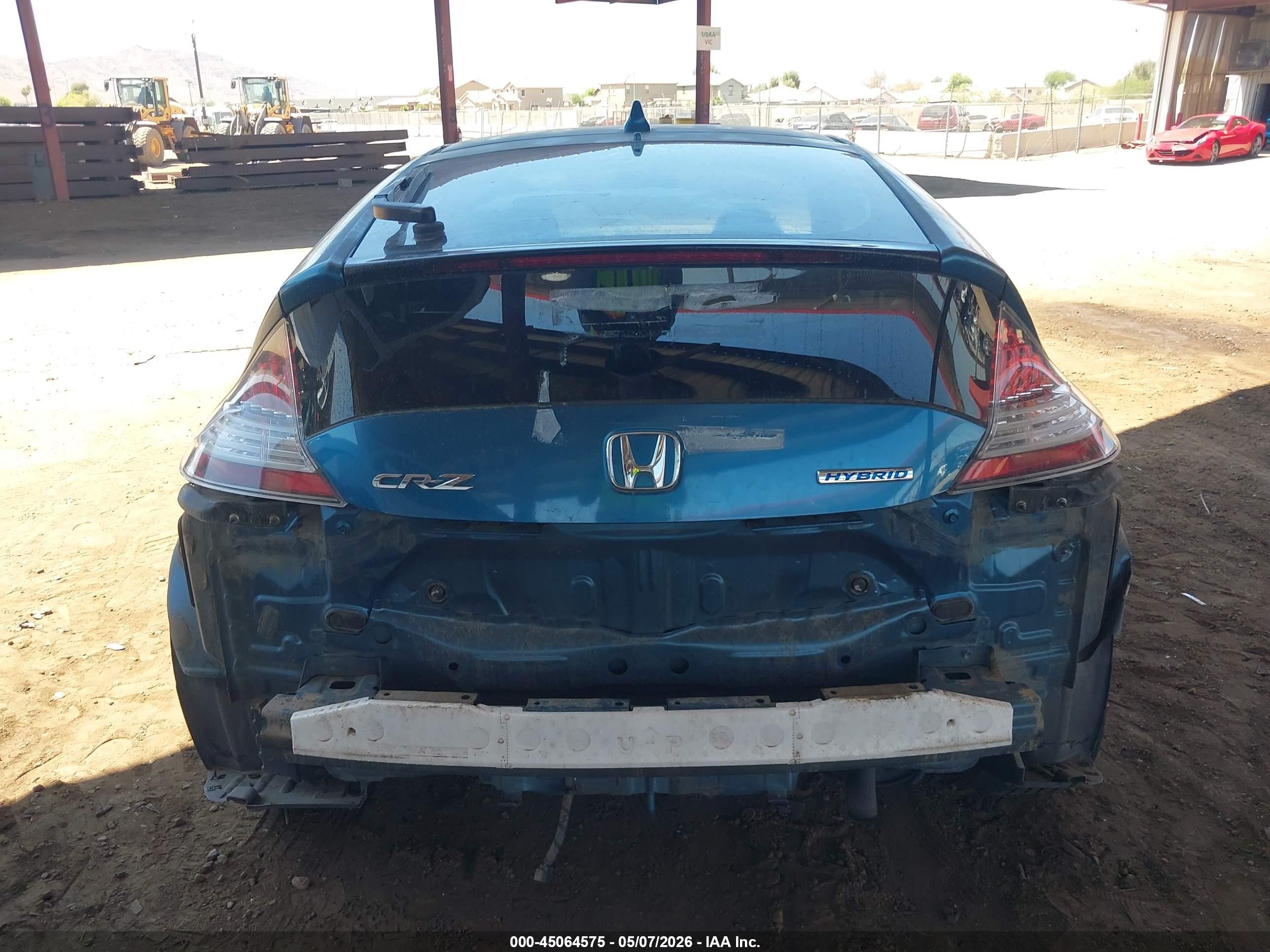 2013 Honda Cr-z   Синий vin: JHMZF1D48DS000362