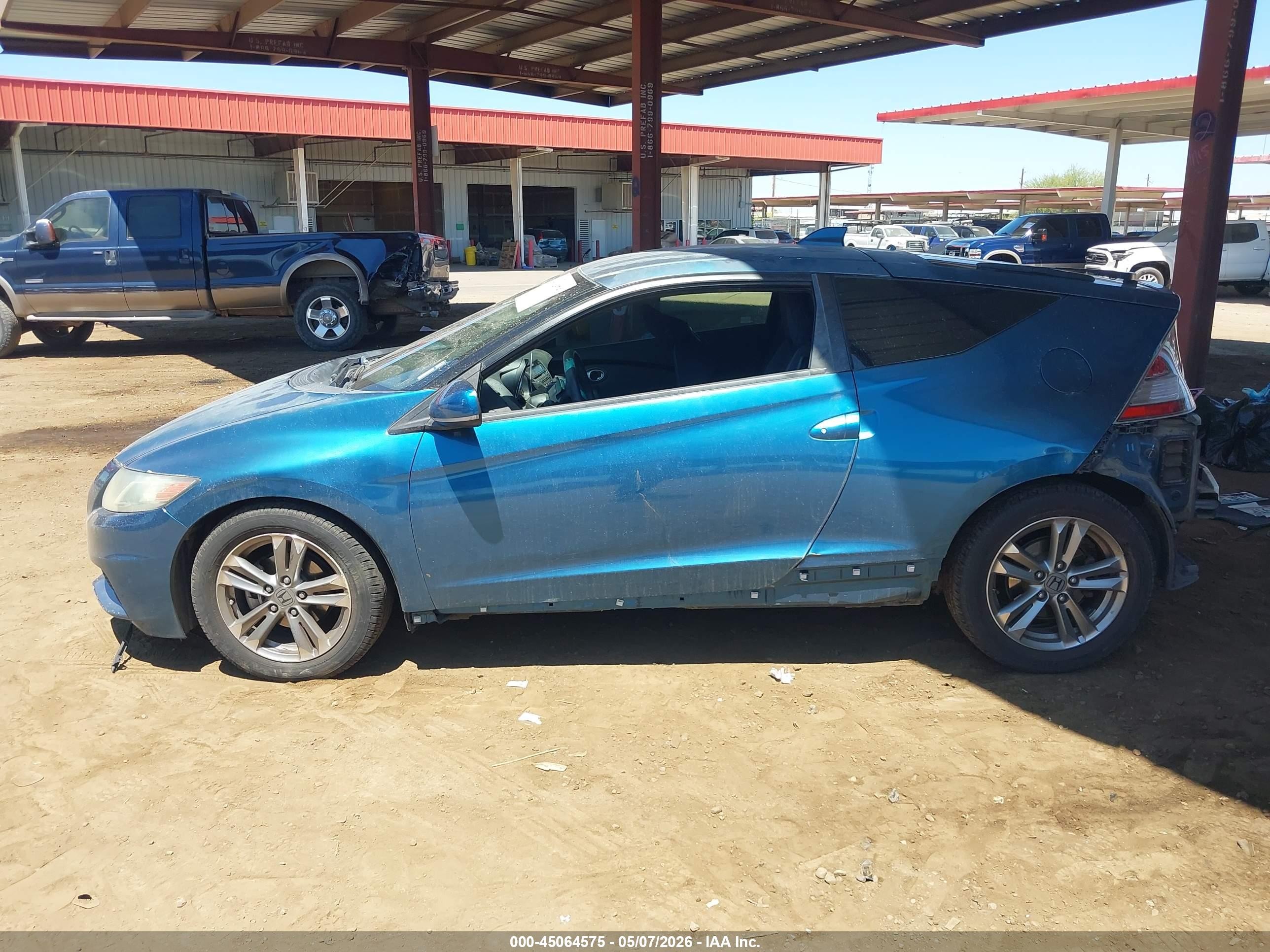 2013 Honda Cr-z   Синий vin: JHMZF1D48DS000362