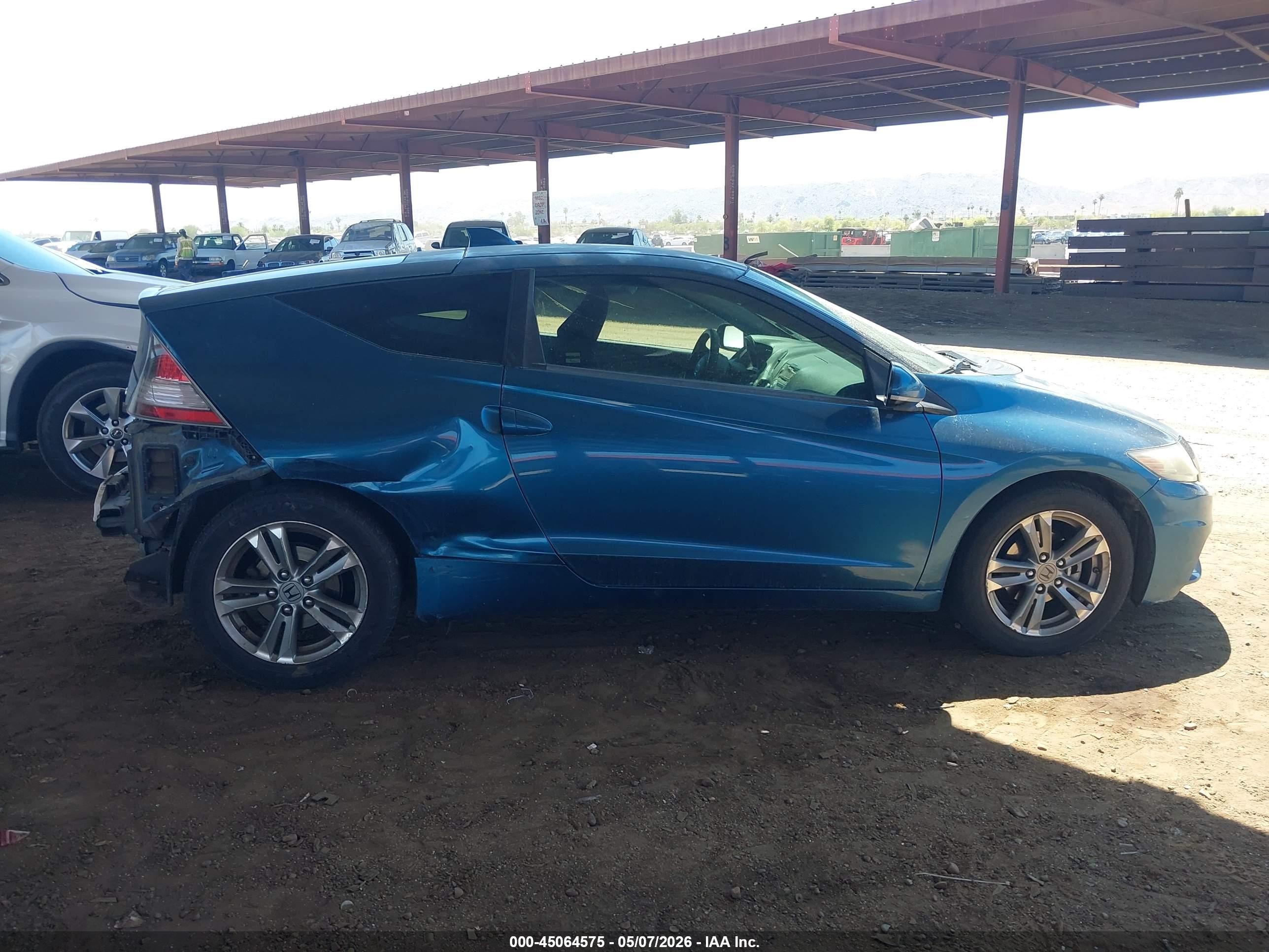 2013 Honda Cr-z   Синий vin: JHMZF1D48DS000362