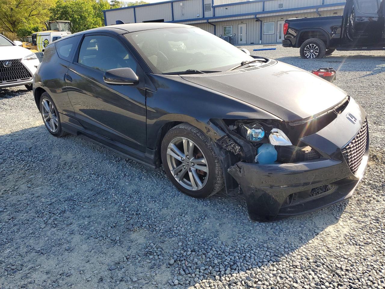 2013 Honda Cr-z Black vin: JHMZF1D48DS002483