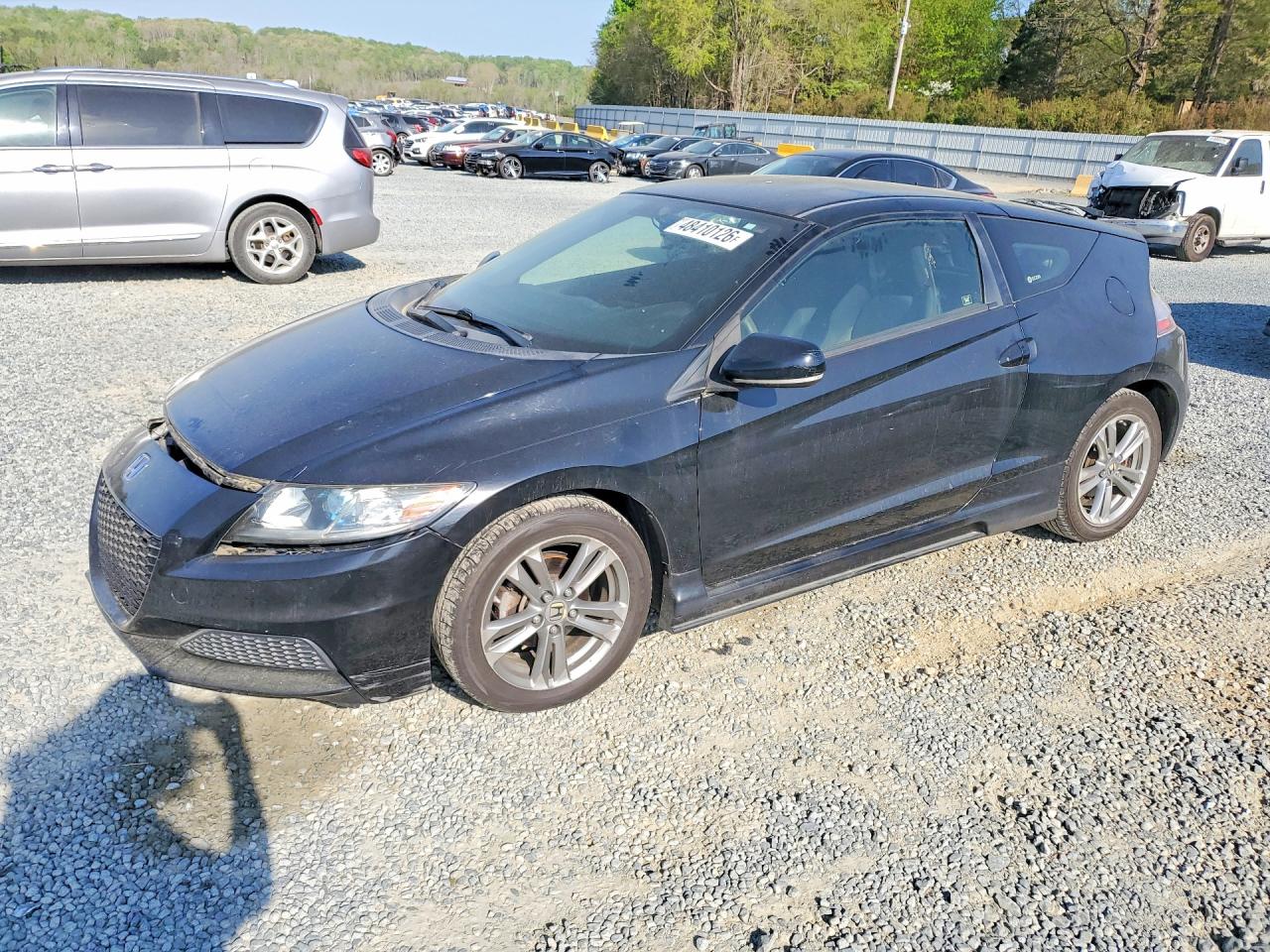 2013 Honda Cr-z Black vin: JHMZF1D48DS002483