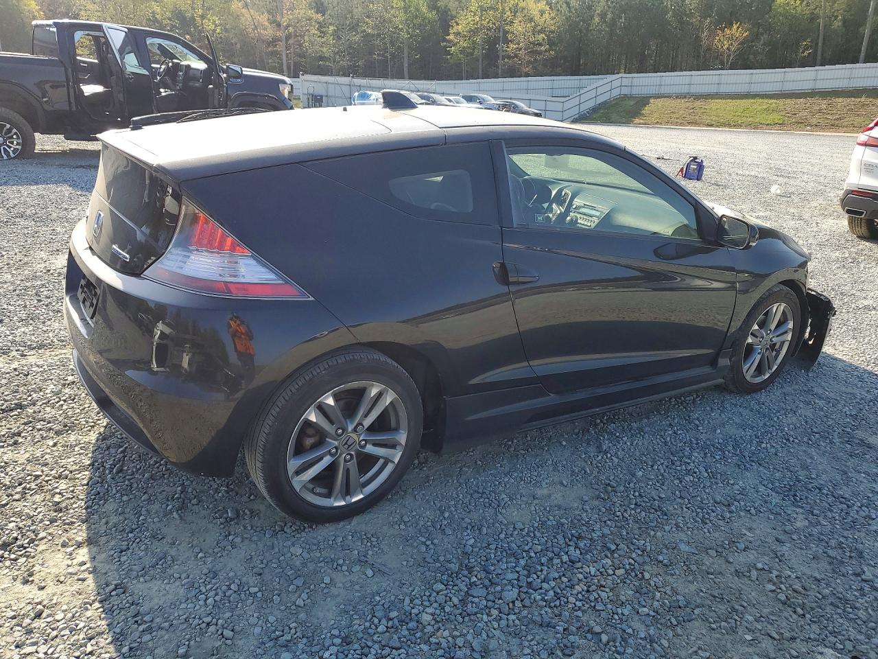 2013 Honda Cr-z Black vin: JHMZF1D48DS002483
