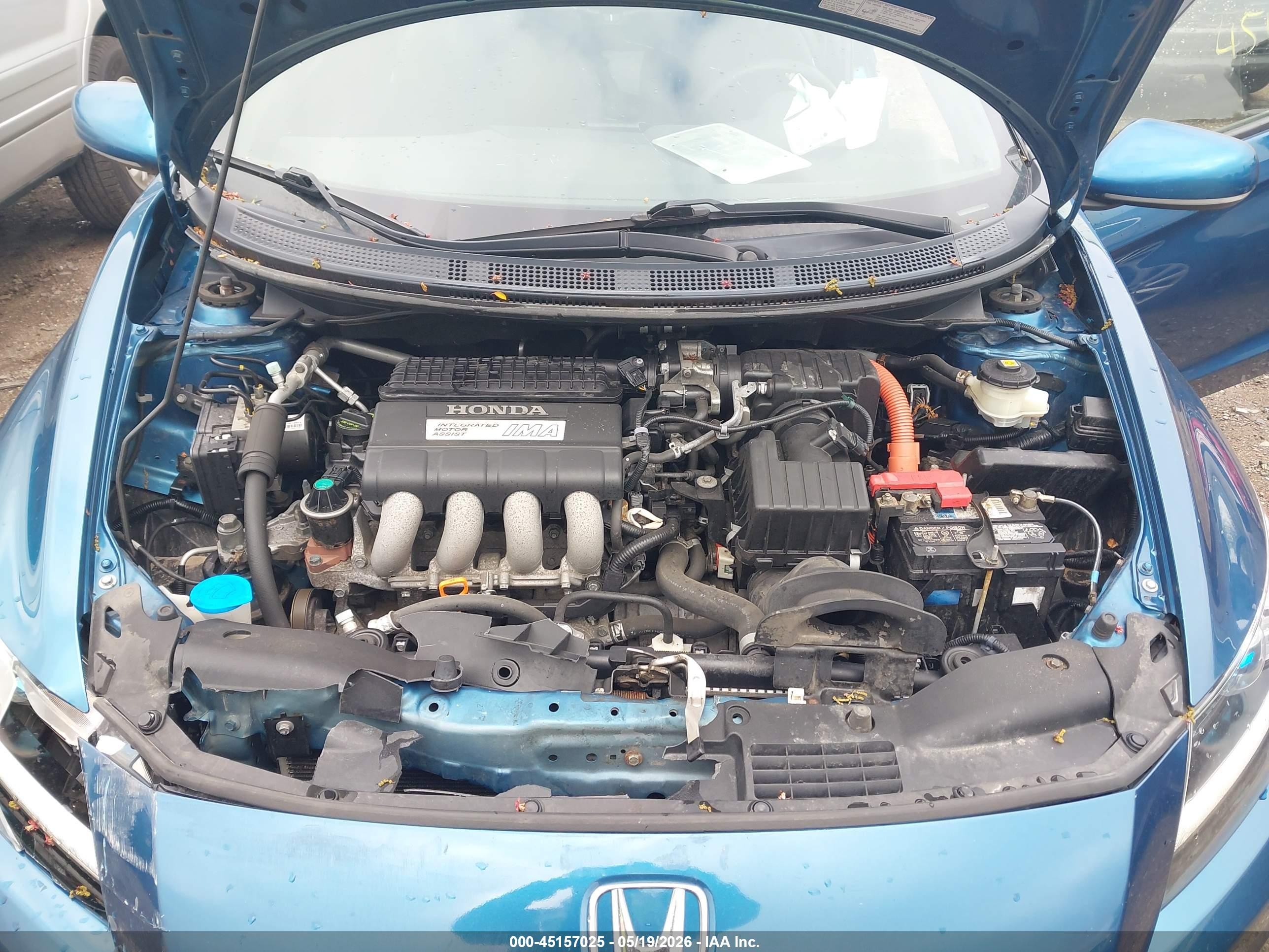 2013 Honda Cr-z   Blue vin: JHMZF1D49DS002721