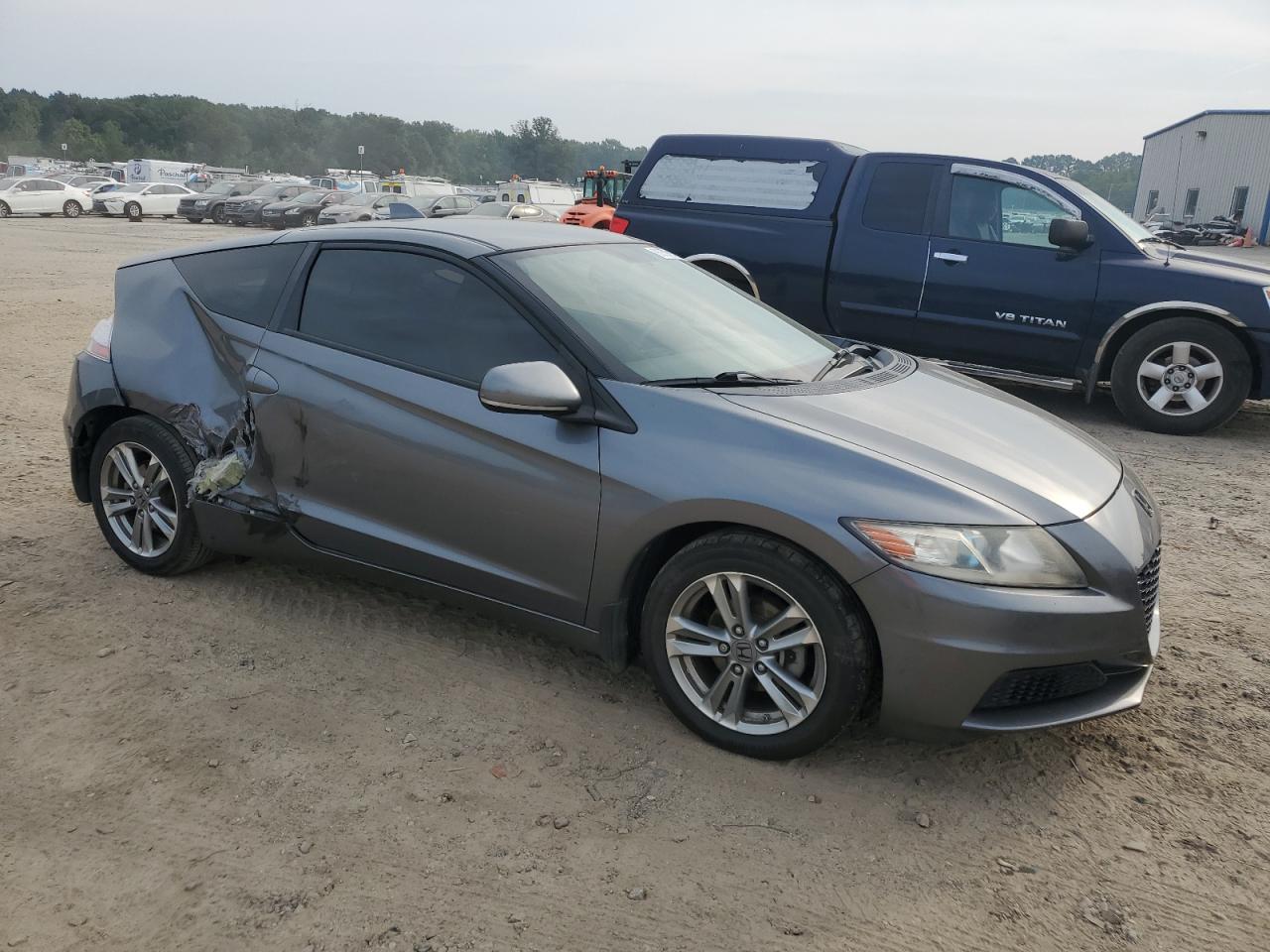 2013 Honda Cr-z Gray vin: JHMZF1D49DS003044