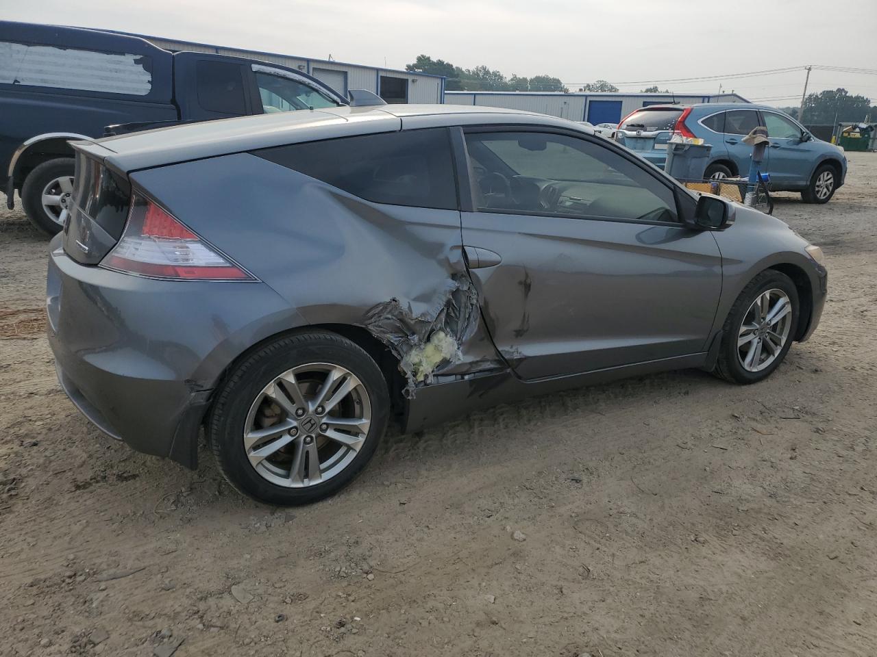 2013 Honda Cr-z Gray vin: JHMZF1D49DS003044