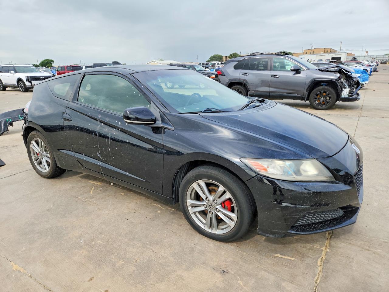 2013 Honda Cr-z Black vin: JHMZF1D49DS003738