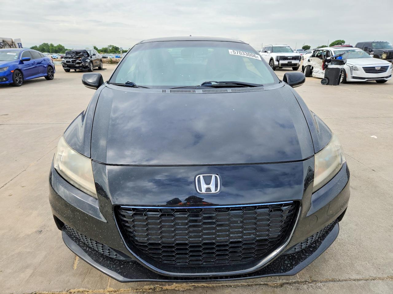 2013 Honda Cr-z Black vin: JHMZF1D49DS003738