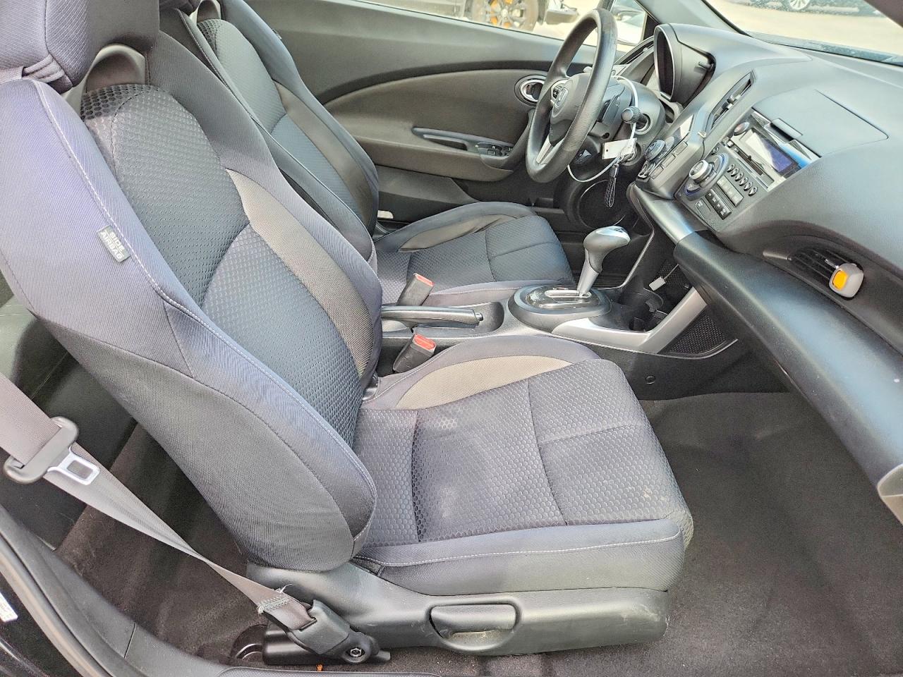 2013 Honda Cr-z Black vin: JHMZF1D49DS003738