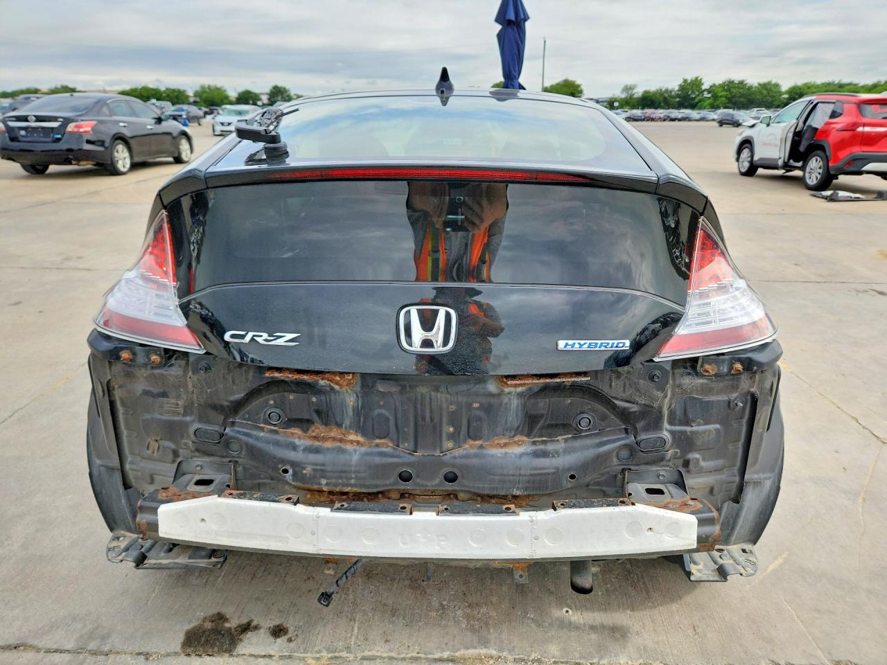 2013 Honda Cr-z Black vin: JHMZF1D49DS003738