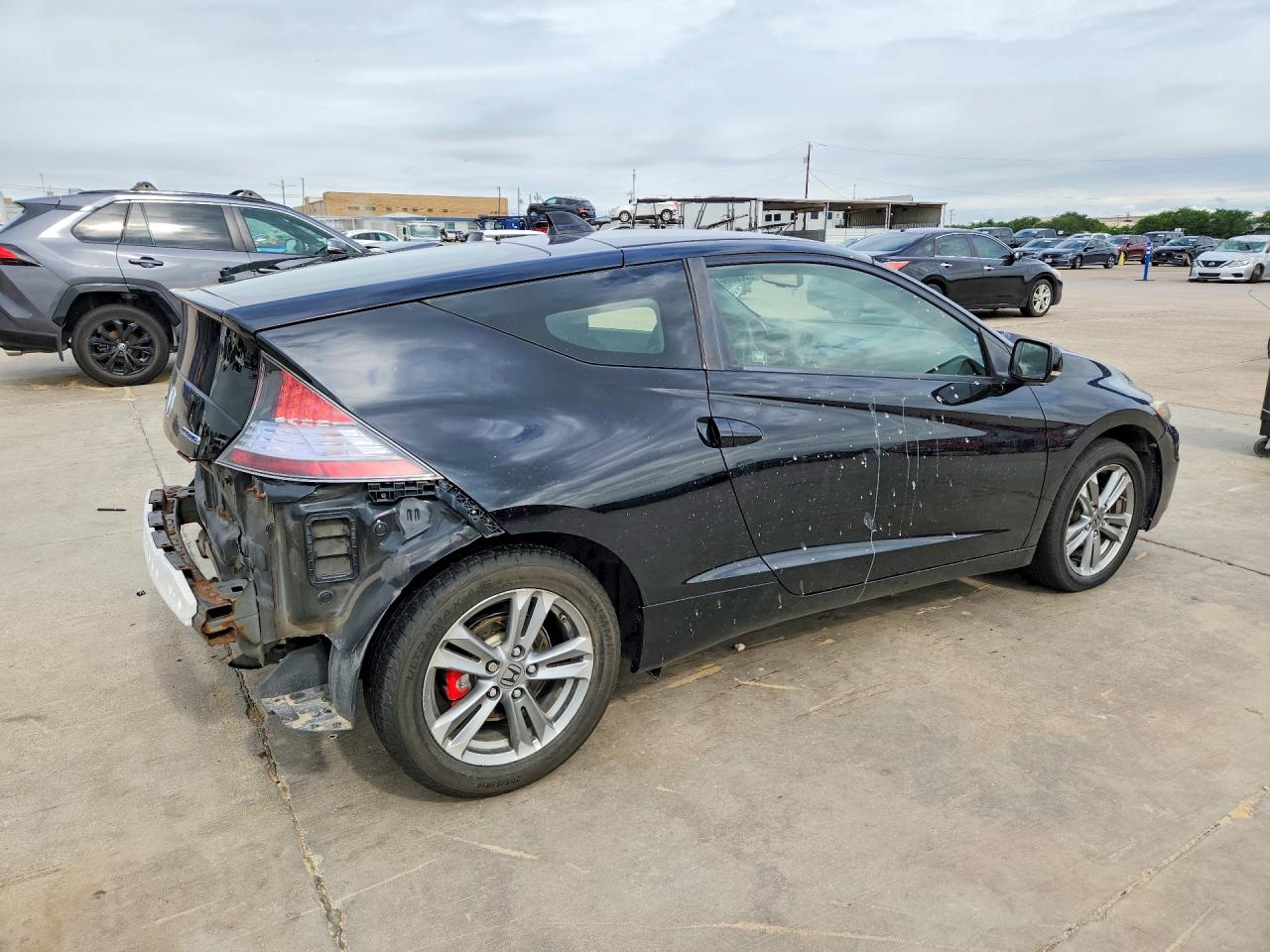 2013 Honda Cr-z Black vin: JHMZF1D49DS003738