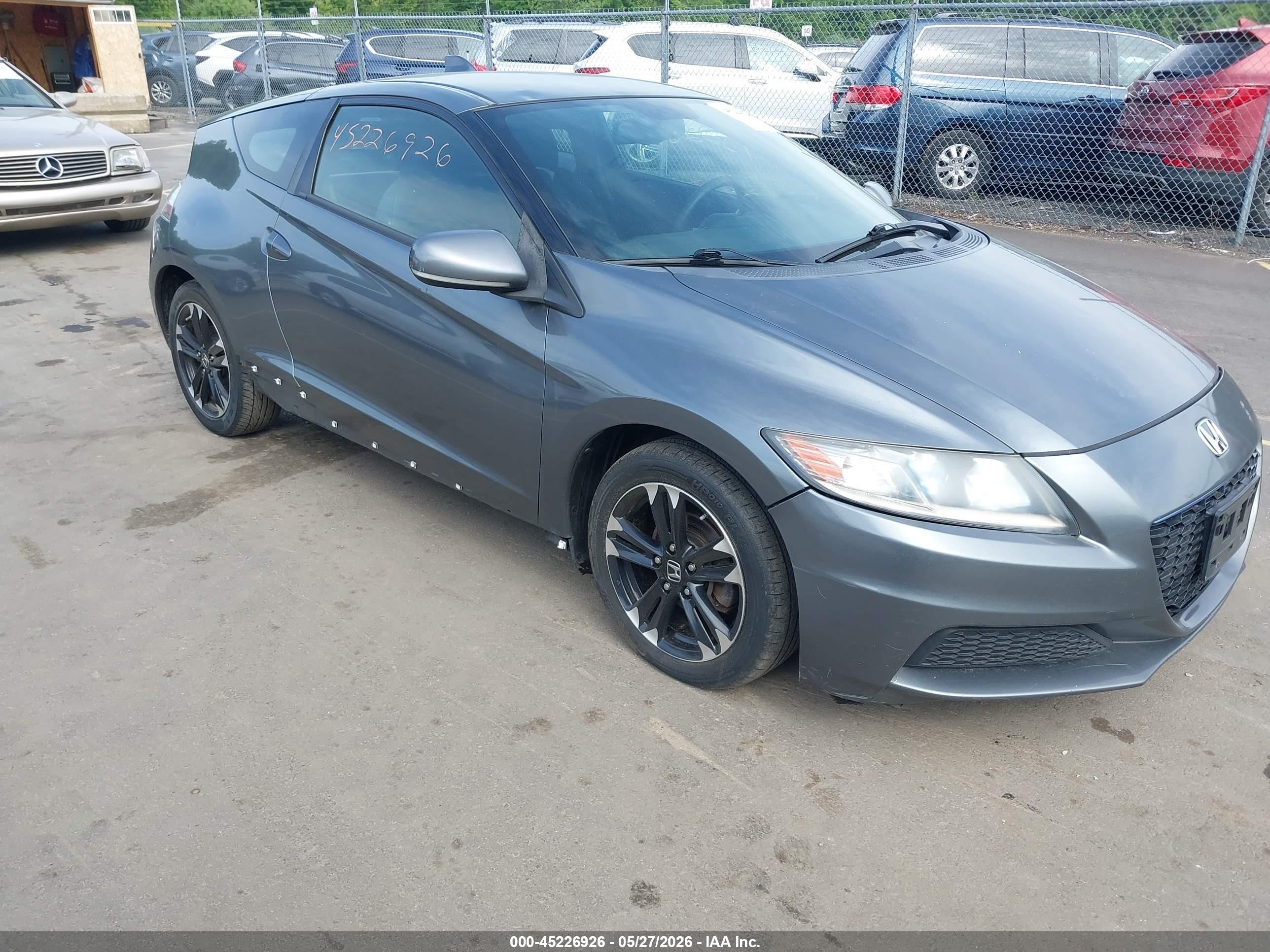2015 Honda Cr-z   Gray vin: JHMZF1D49FS002950