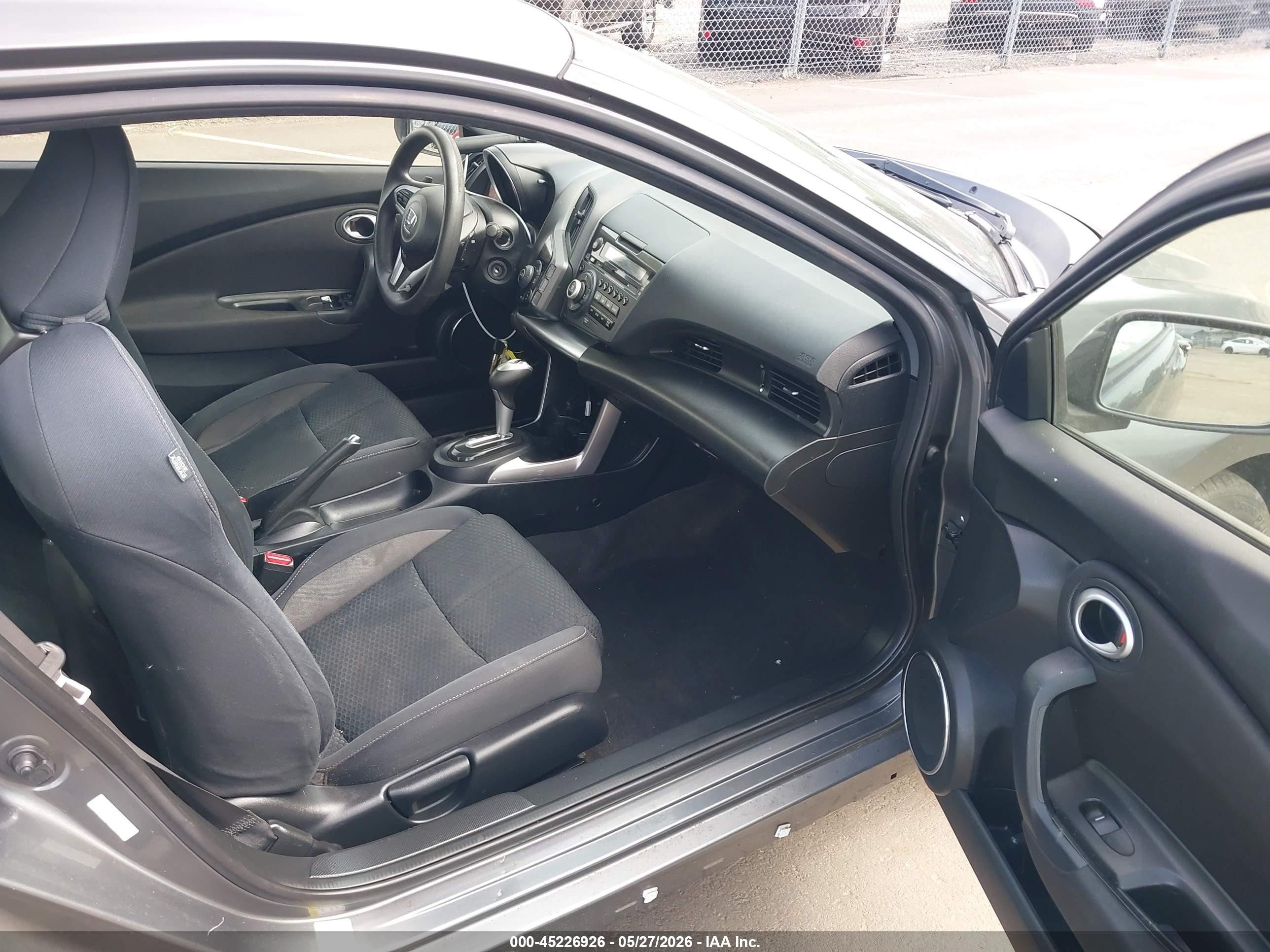 2015 Honda Cr-z   Gray vin: JHMZF1D49FS002950