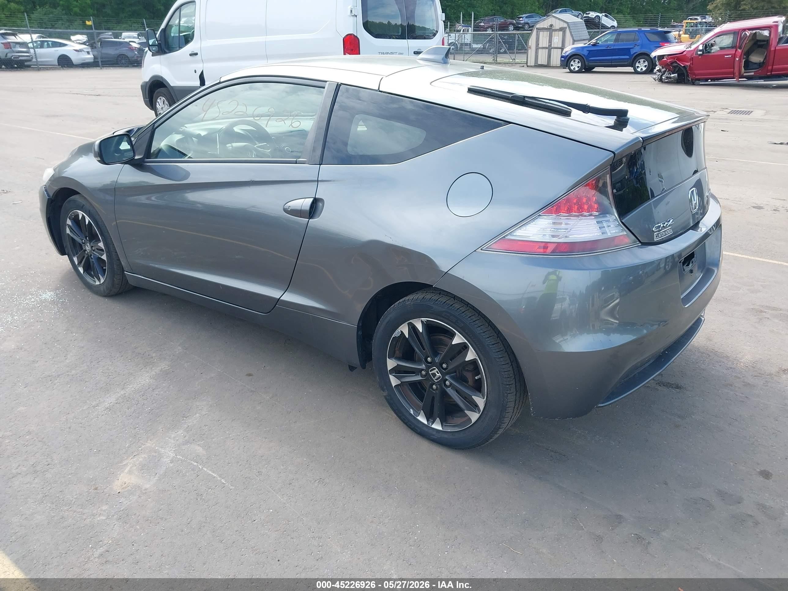 2015 Honda Cr-z   Gray vin: JHMZF1D49FS002950