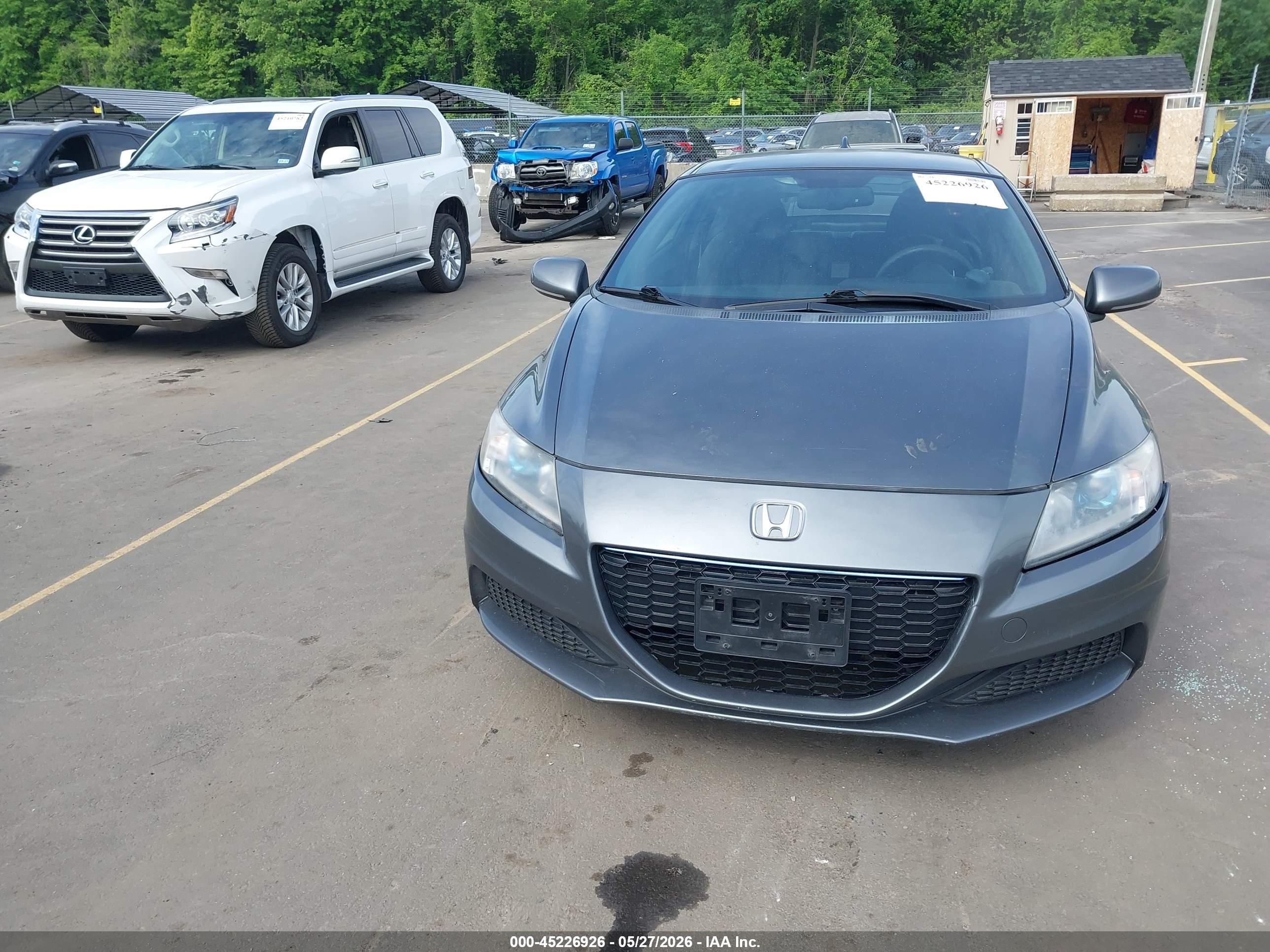 2015 Honda Cr-z   Gray vin: JHMZF1D49FS002950