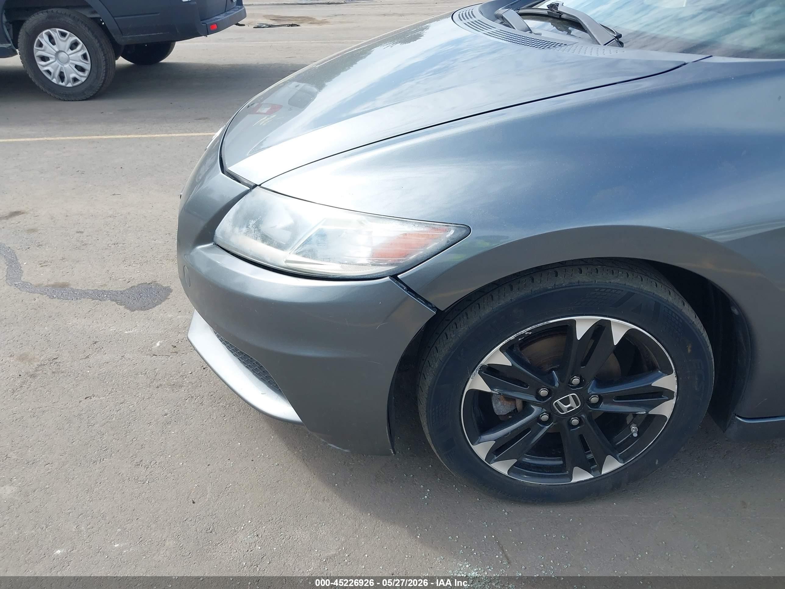 2015 Honda Cr-z   Gray vin: JHMZF1D49FS002950