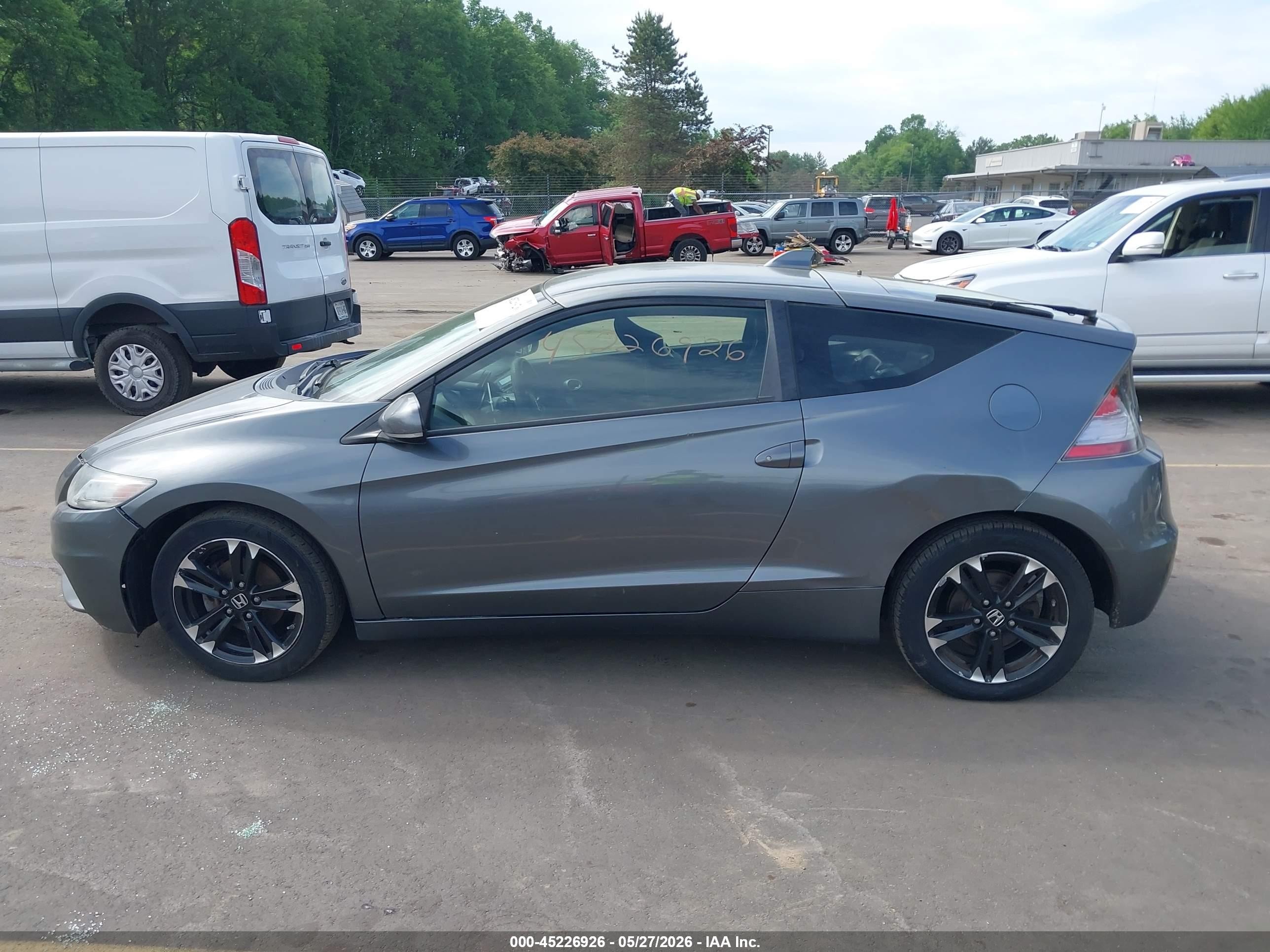 2015 Honda Cr-z   Gray vin: JHMZF1D49FS002950