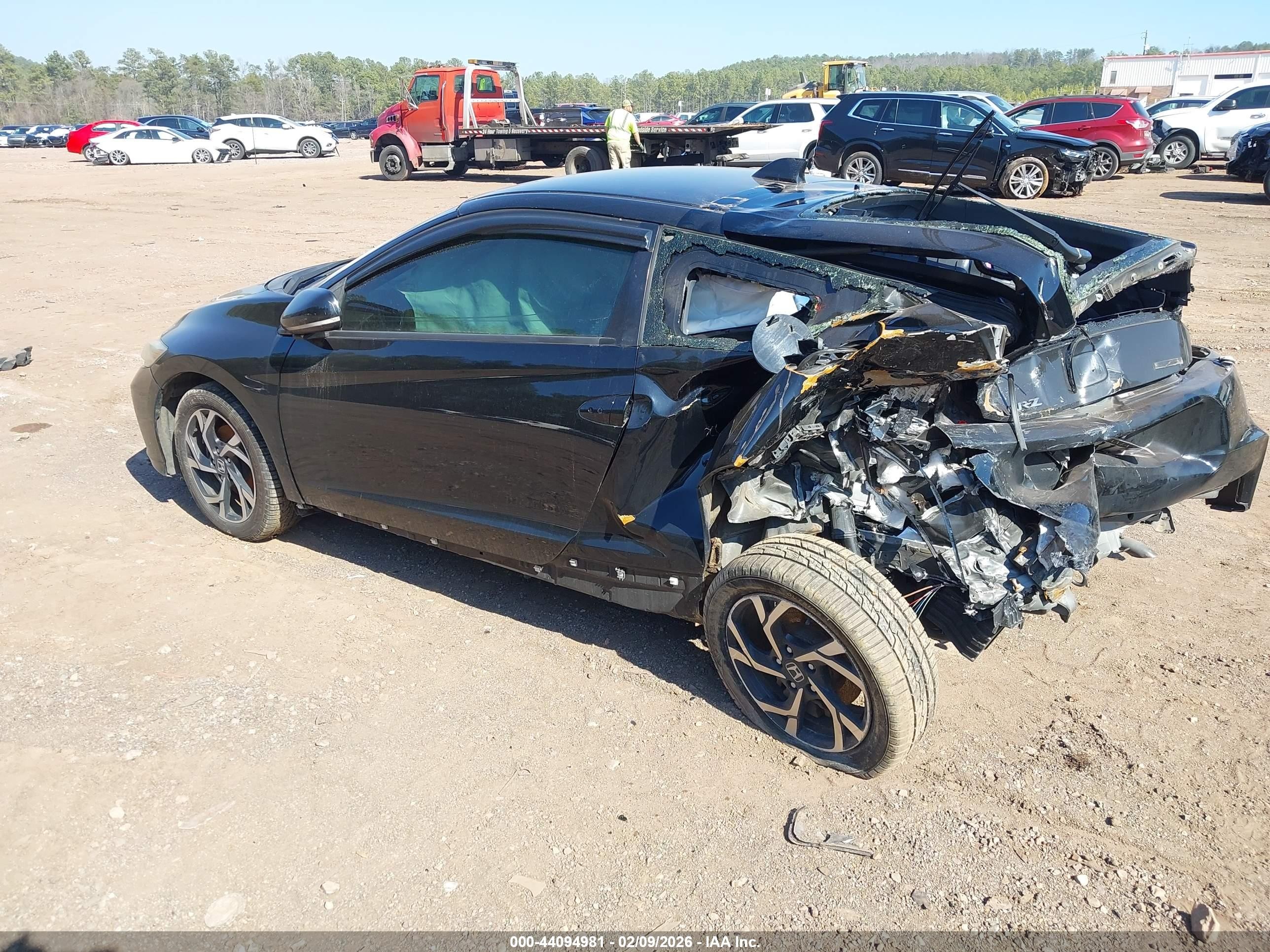 2016 Honda Cr-z Lx Black vin: JHMZF1D49GS000214