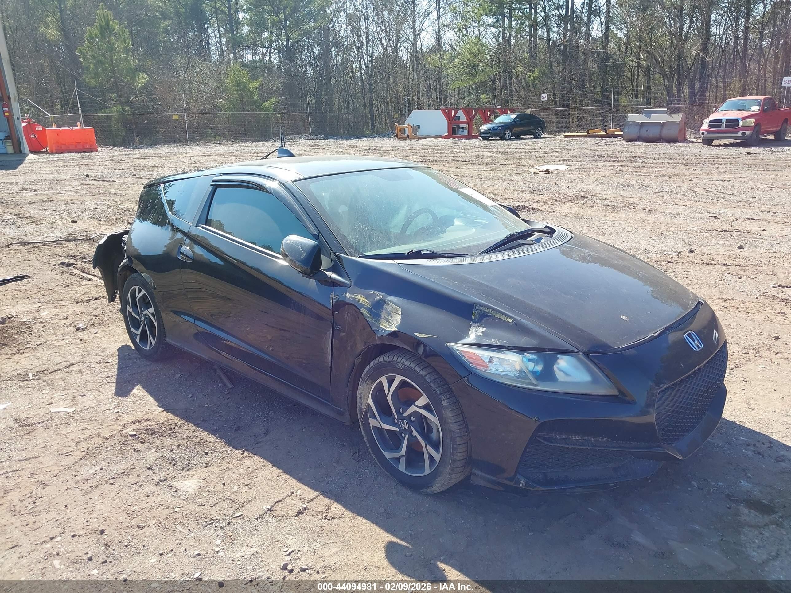 2016 Honda Cr-z Lx Black vin: JHMZF1D49GS000214