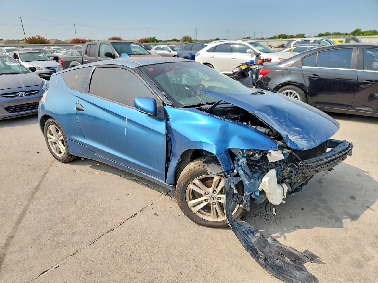 2011 Honda Cr-z Синий vin: JHMZF1D4XBS005477