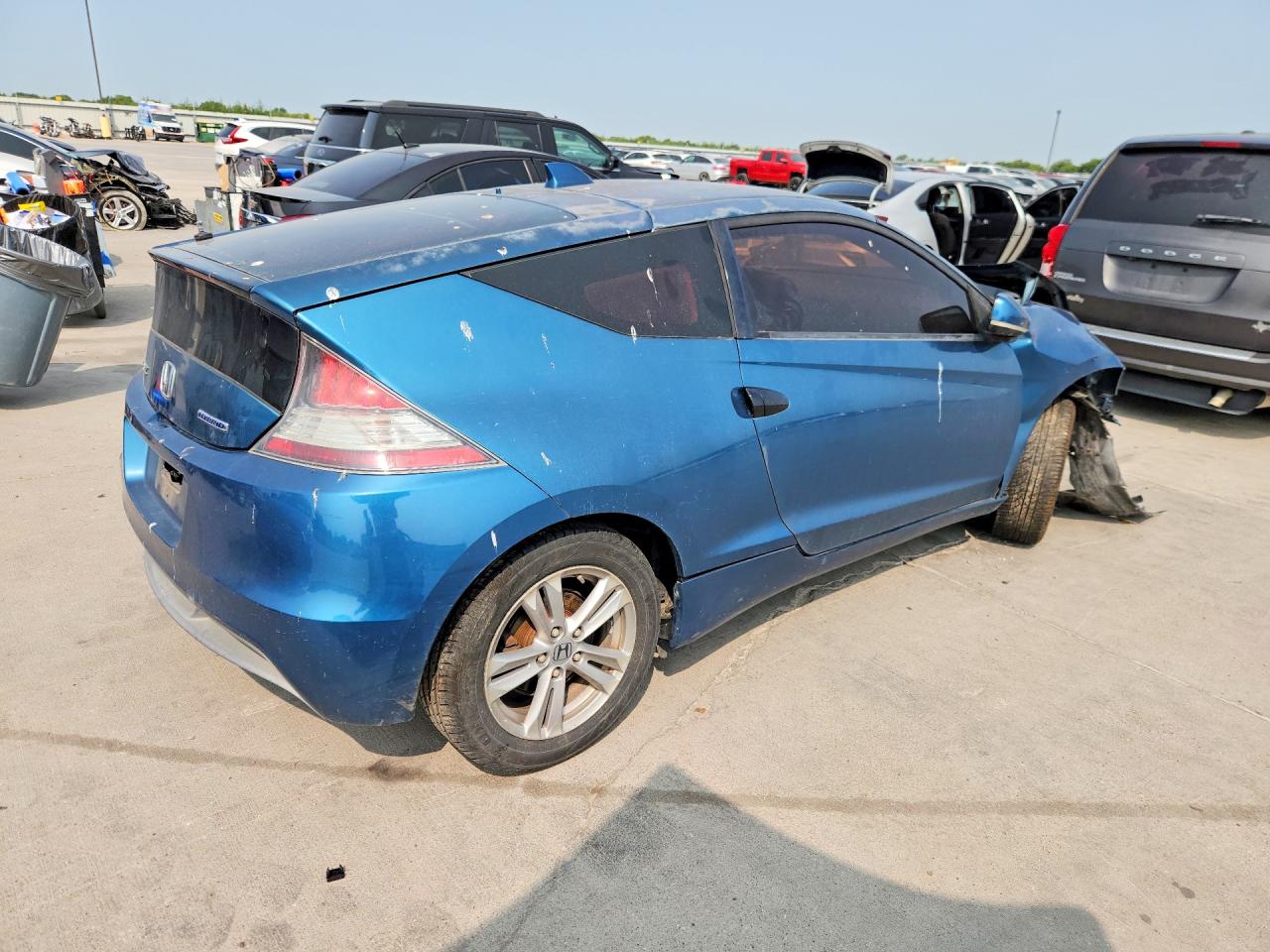 2011 Honda Cr-z Синий vin: JHMZF1D4XBS005477