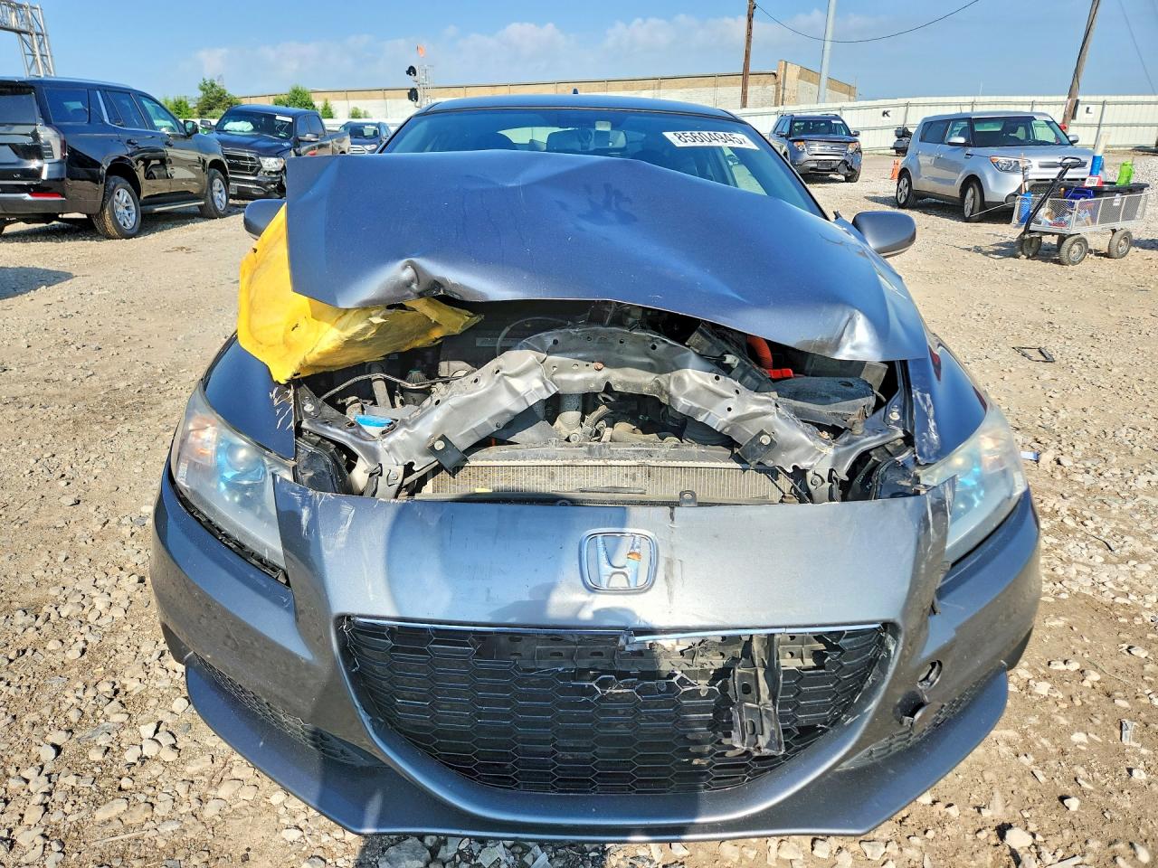 2013 Honda Cr-z Gray vin: JHMZF1D4XDS000394