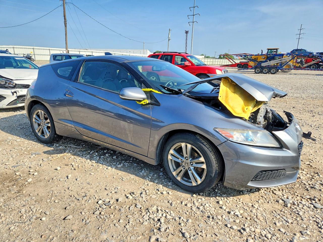 2013 Honda Cr-z Gray vin: JHMZF1D4XDS000394