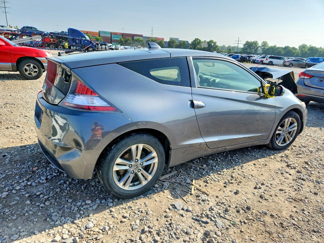 2013 Honda Cr-z Gray vin: JHMZF1D4XDS000394