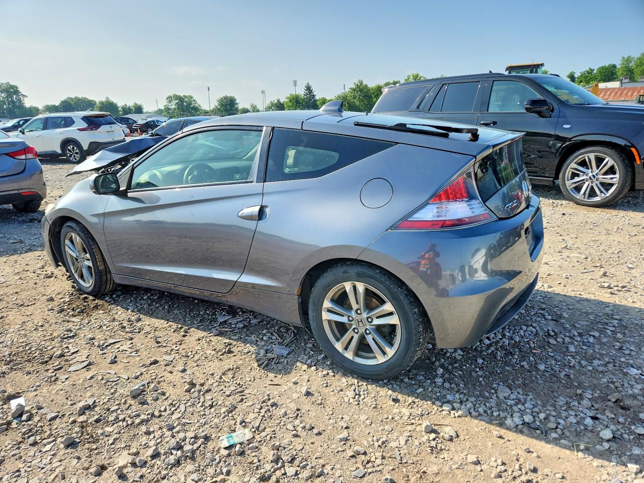 2013 Honda Cr-z Gray vin: JHMZF1D4XDS000394