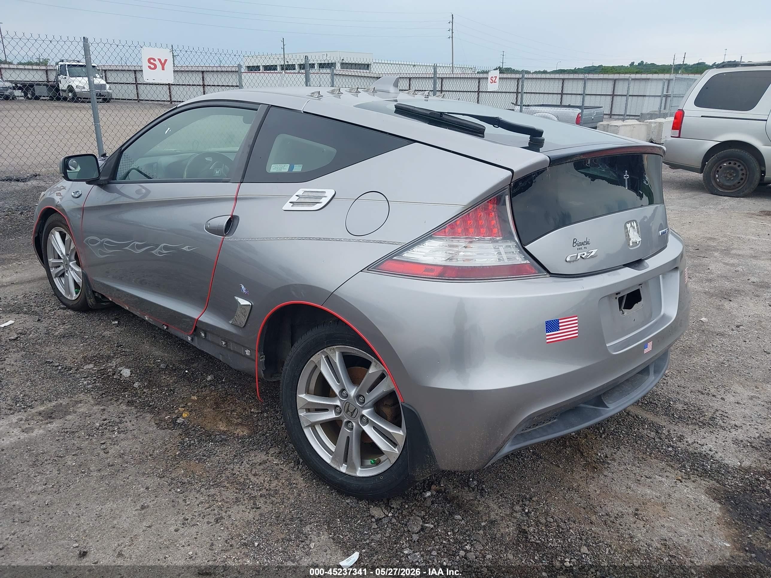 2011 Honda Cr-z Ex Серебряный vin: JHMZF1D60BS000290