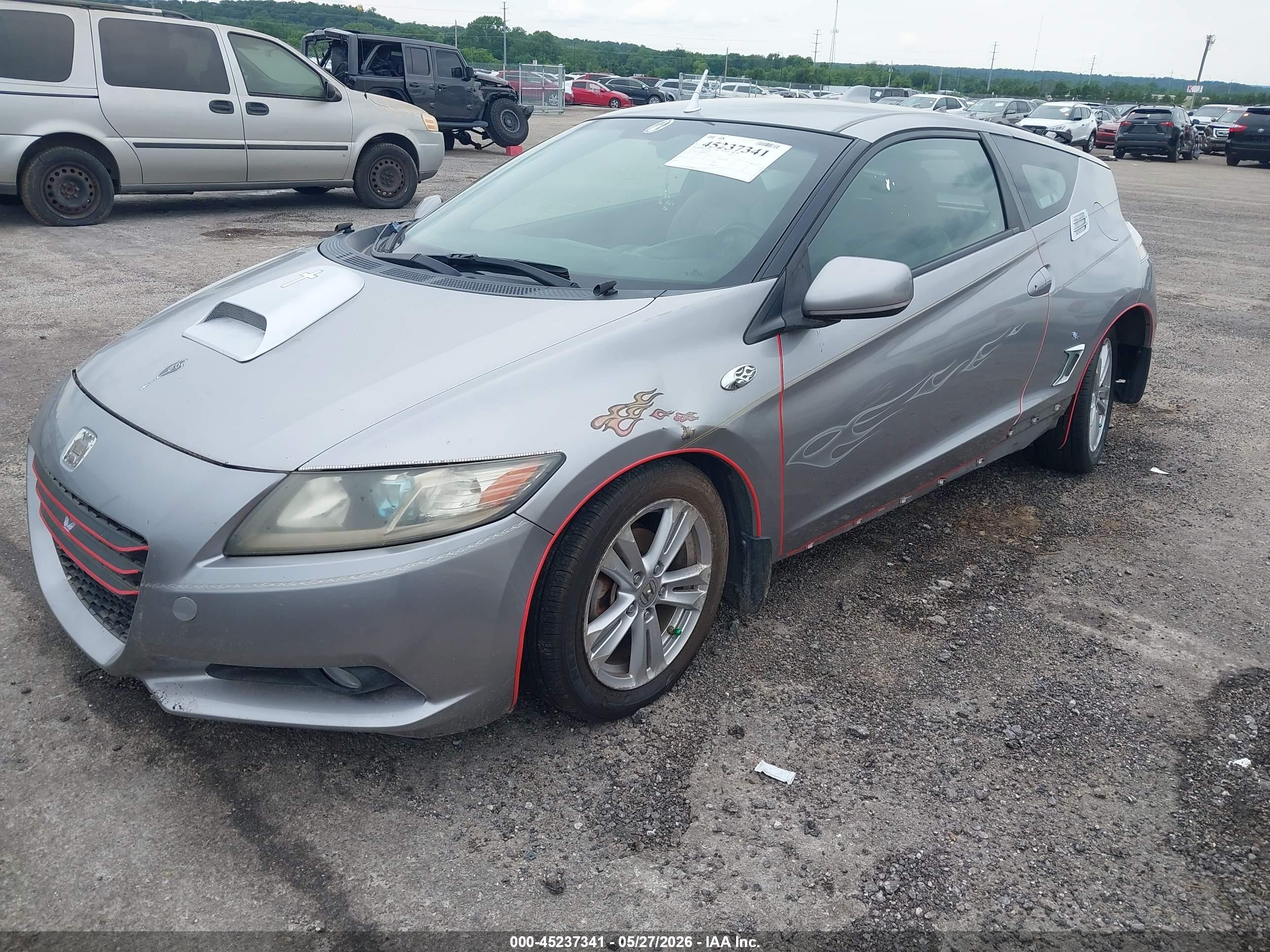 2011 Honda Cr-z Ex Серебряный vin: JHMZF1D60BS000290