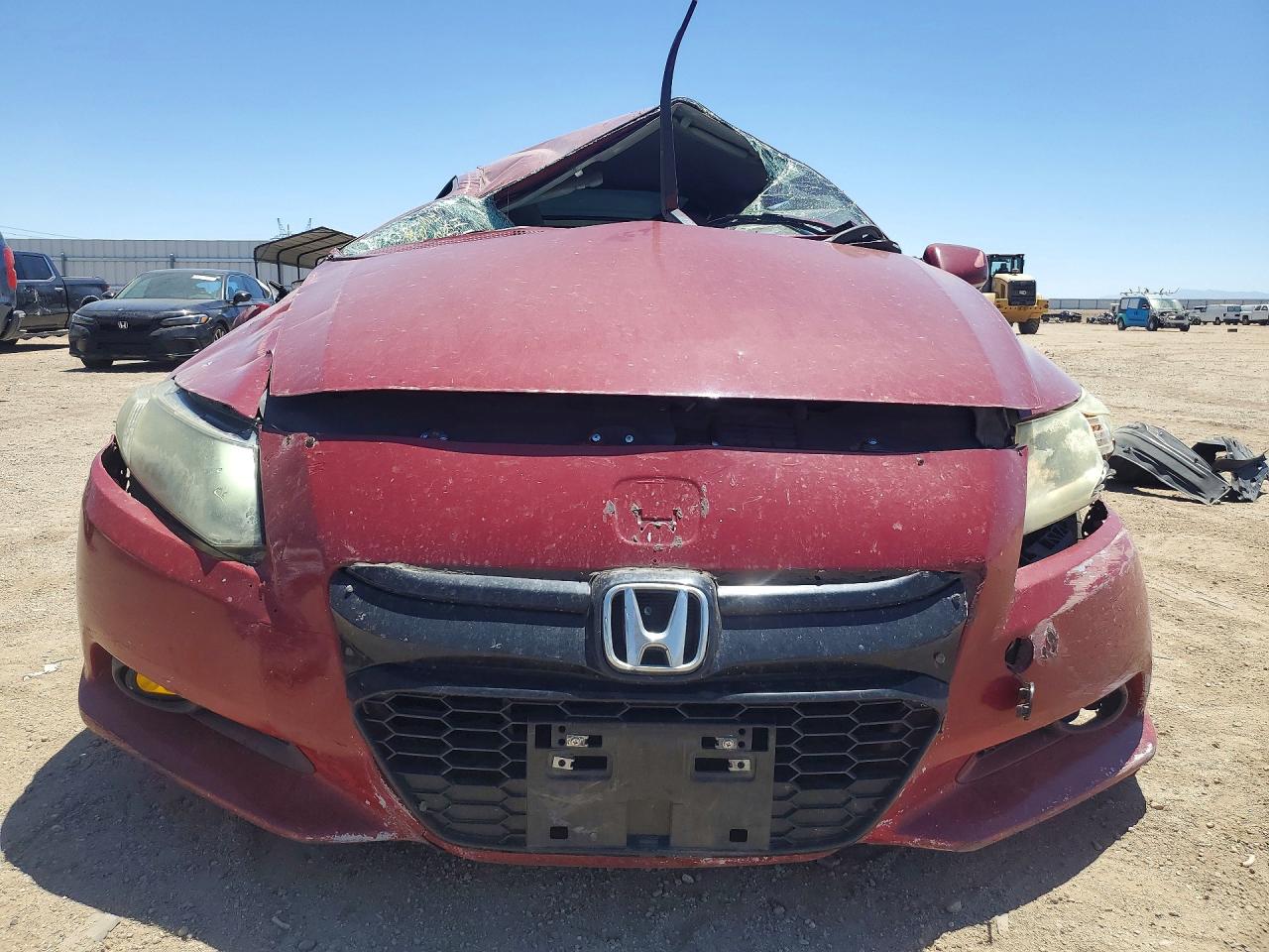2011 Honda Cr-z Ex Red vin: JHMZF1D60BS008874