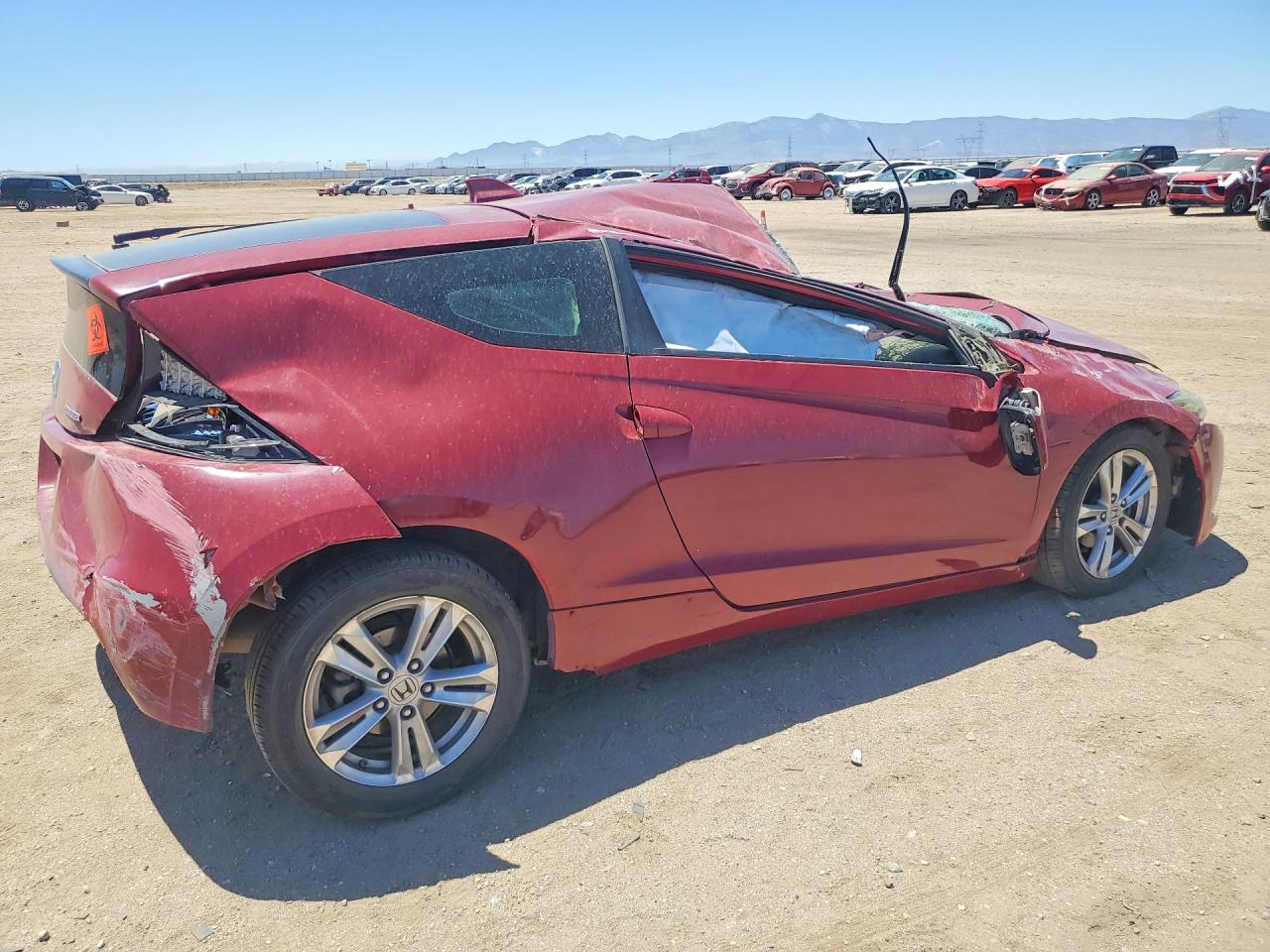 2011 Honda Cr-z Ex Red vin: JHMZF1D60BS008874