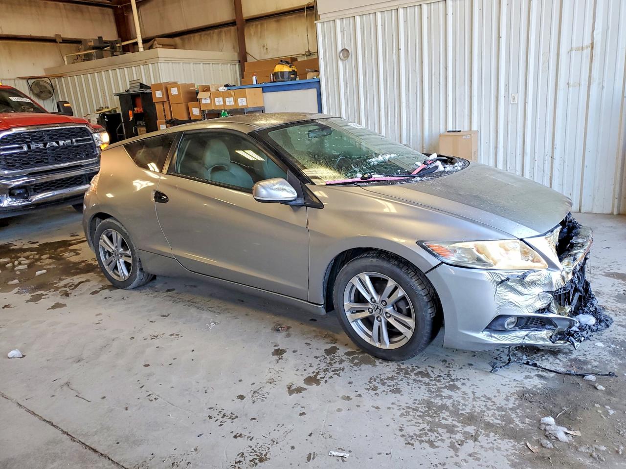 2011 Honda Cr-z Ex Silver vin: JHMZF1D60BS013329