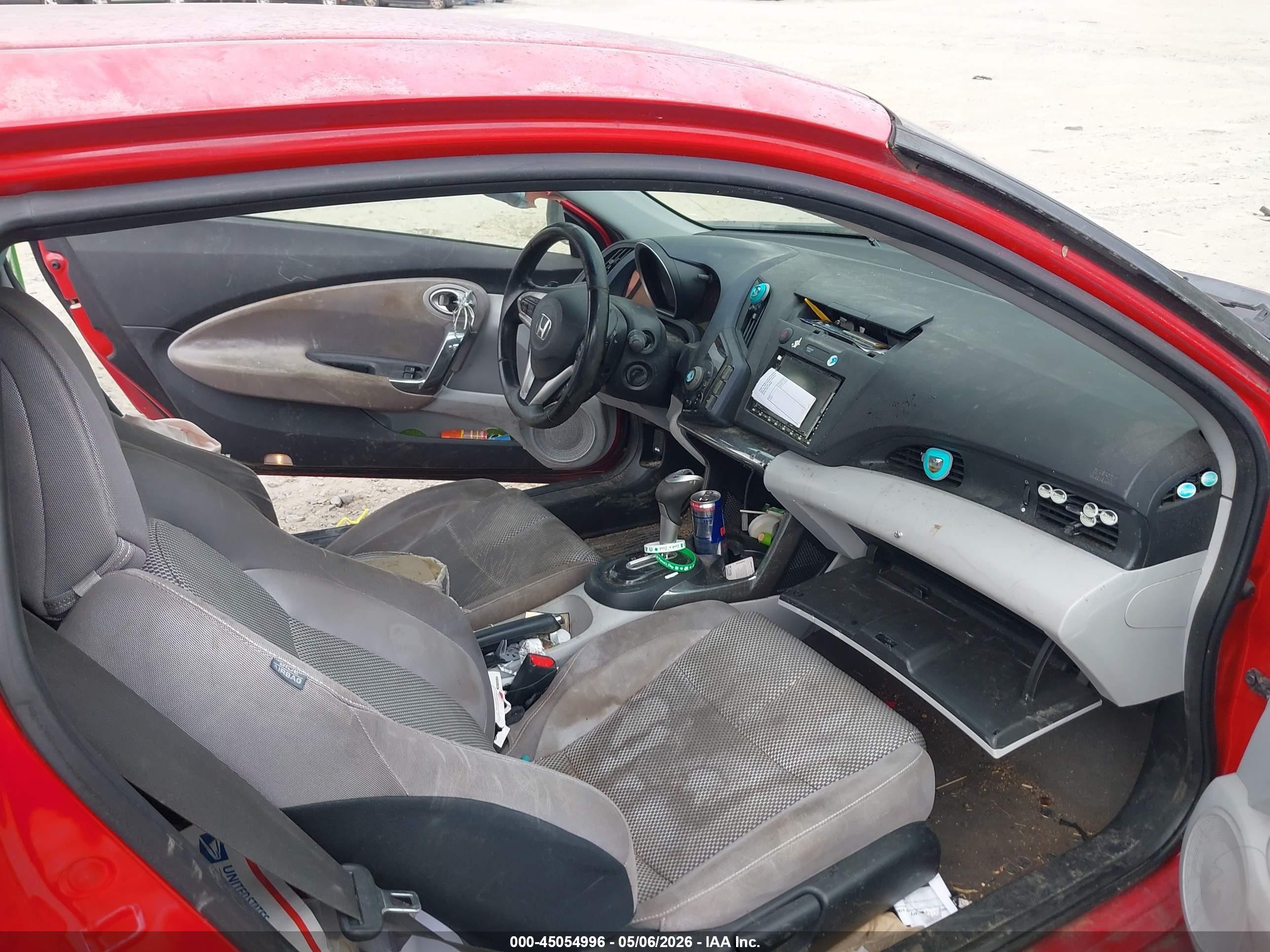 2011 Honda Cr-z Ex Красный vin: JHMZF1D60BS015761
