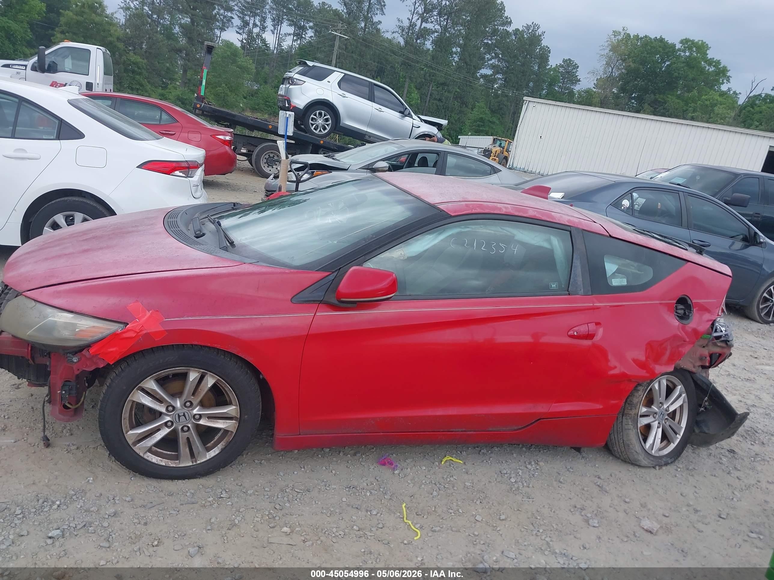 2011 Honda Cr-z Ex Красный vin: JHMZF1D60BS015761