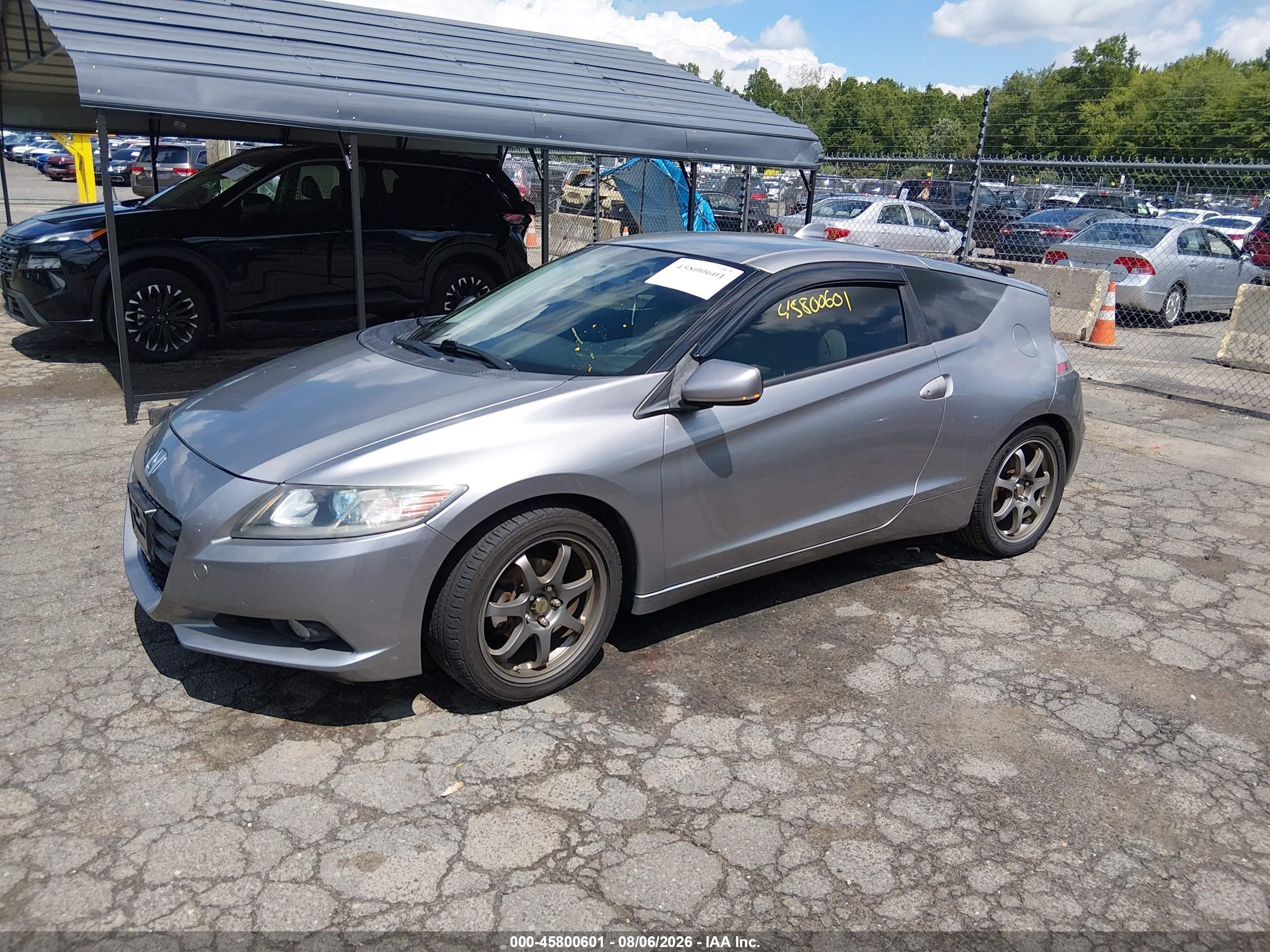2012 Honda Cr-z Ex Gray vin: JHMZF1D60CS003451