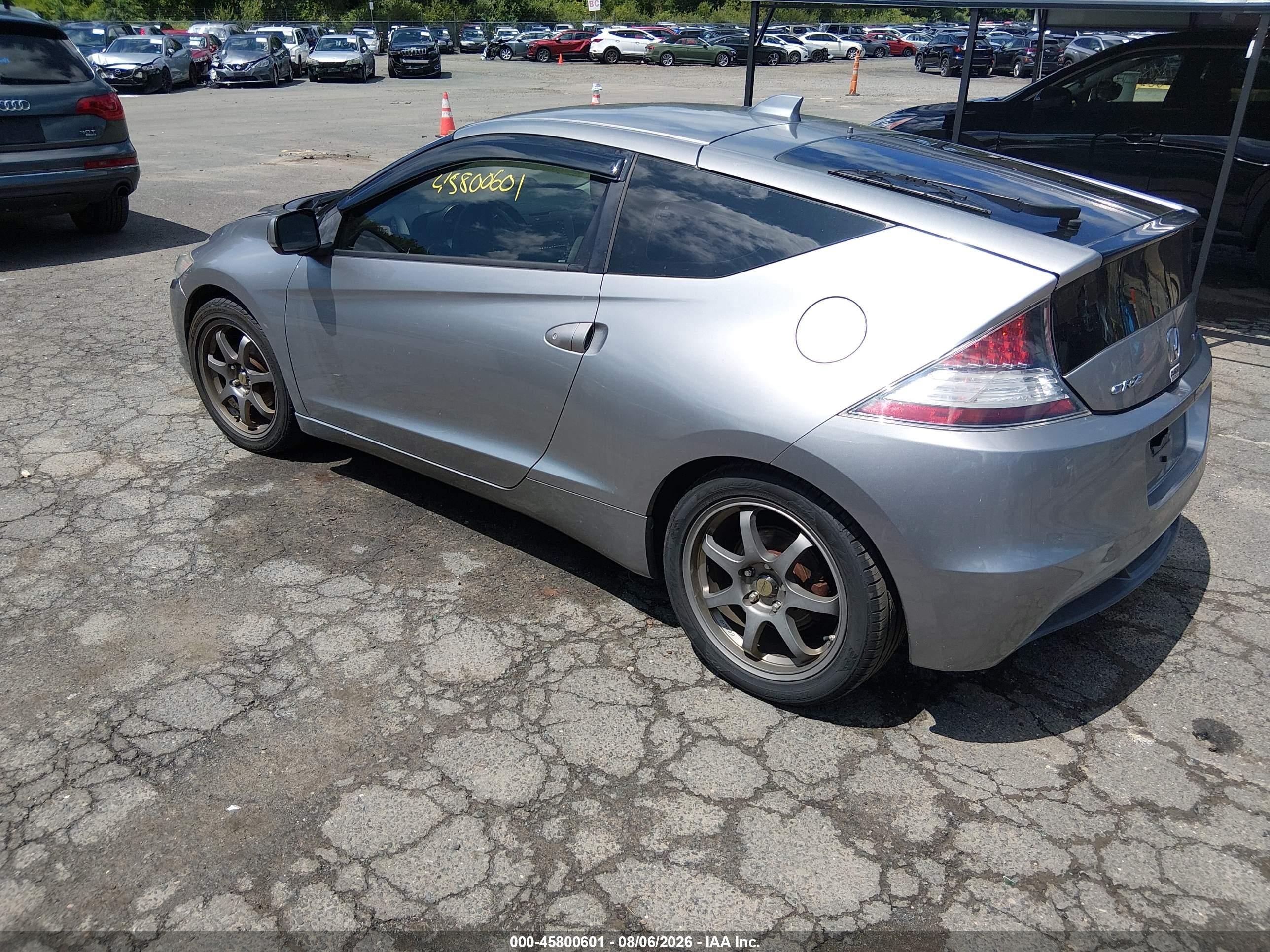 2012 Honda Cr-z Ex Gray vin: JHMZF1D60CS003451
