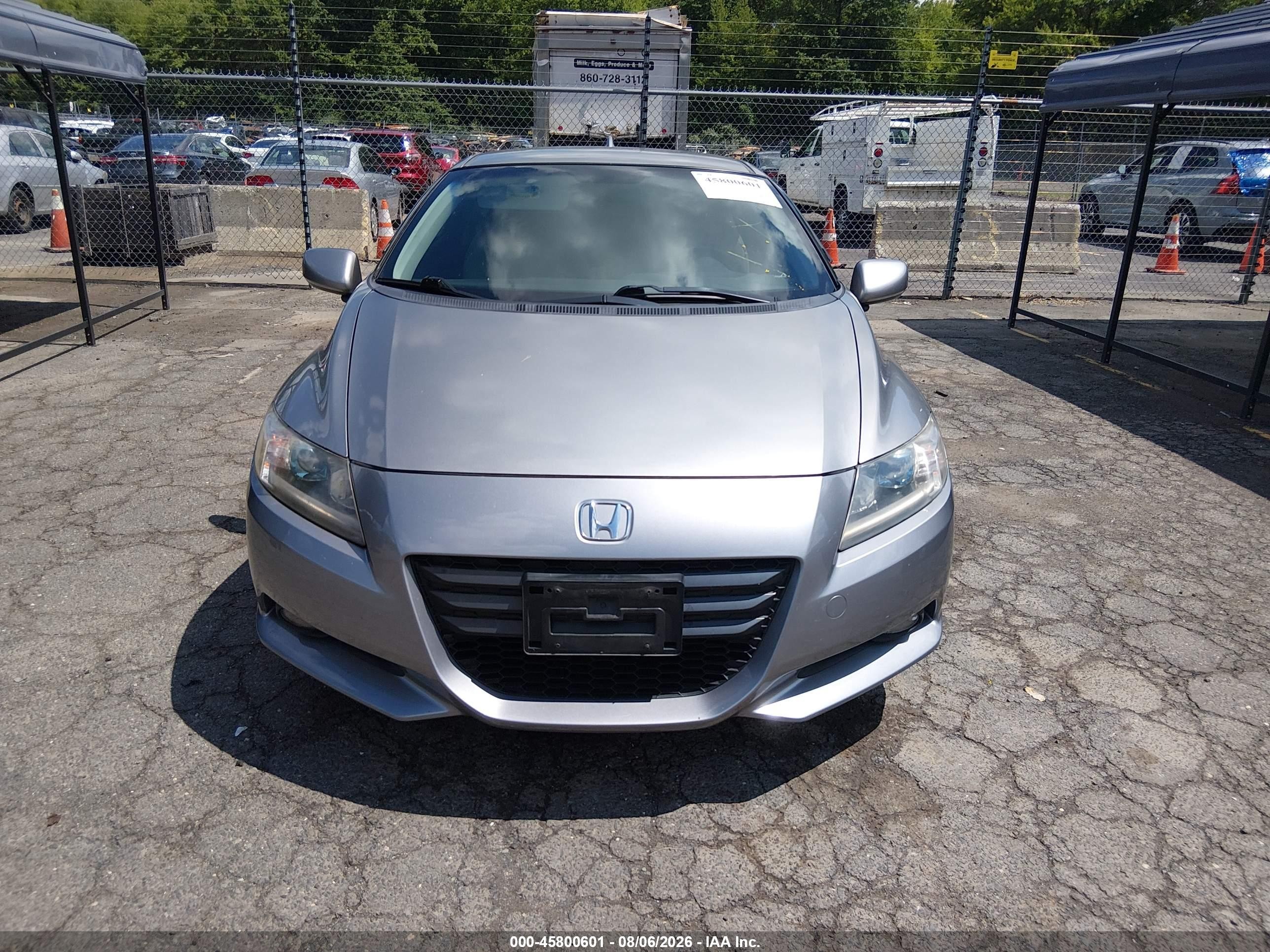 2012 Honda Cr-z Ex Gray vin: JHMZF1D60CS003451
