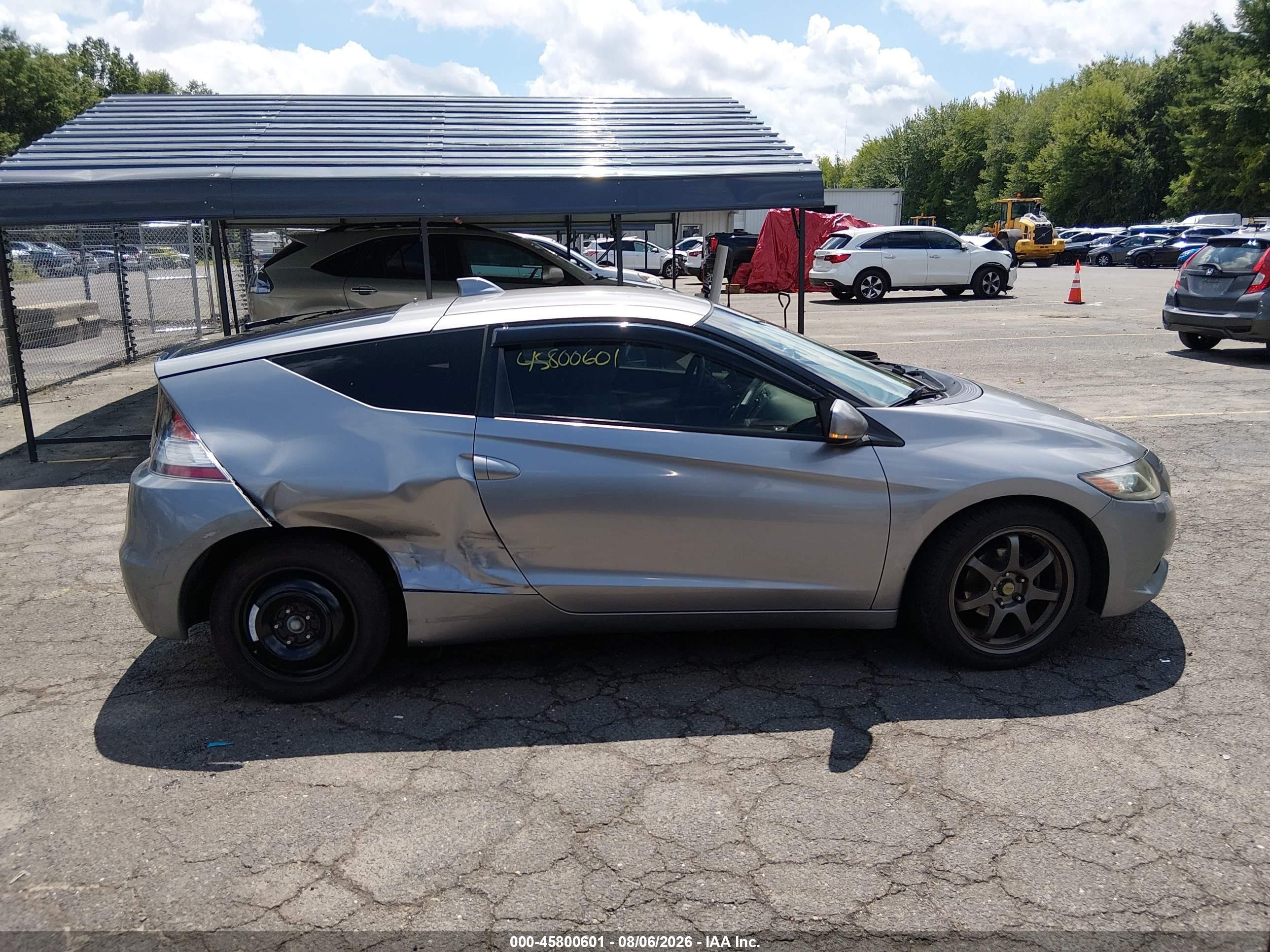 2012 Honda Cr-z Ex Gray vin: JHMZF1D60CS003451