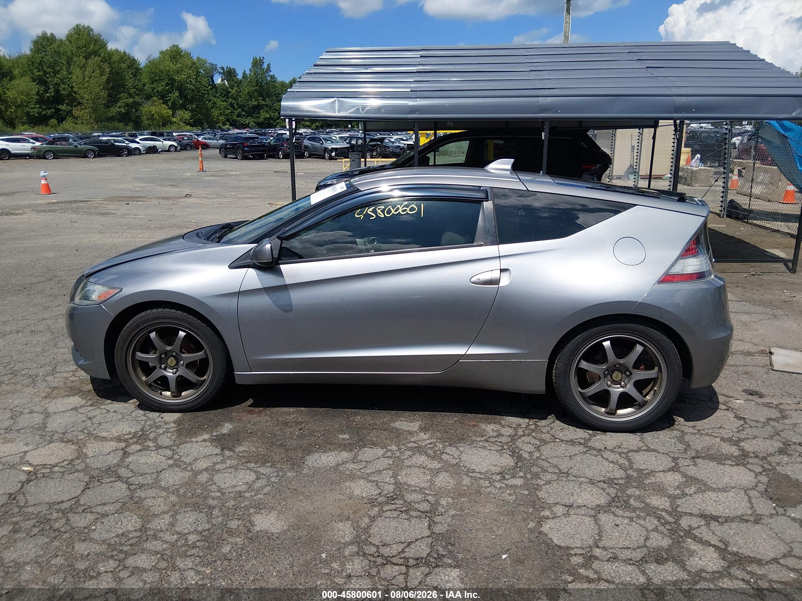 2012 Honda Cr-z Ex Gray vin: JHMZF1D60CS003451