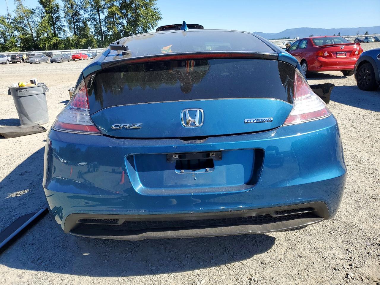 2013 Honda Cr-z Ex Blue vin: JHMZF1D60DS002883