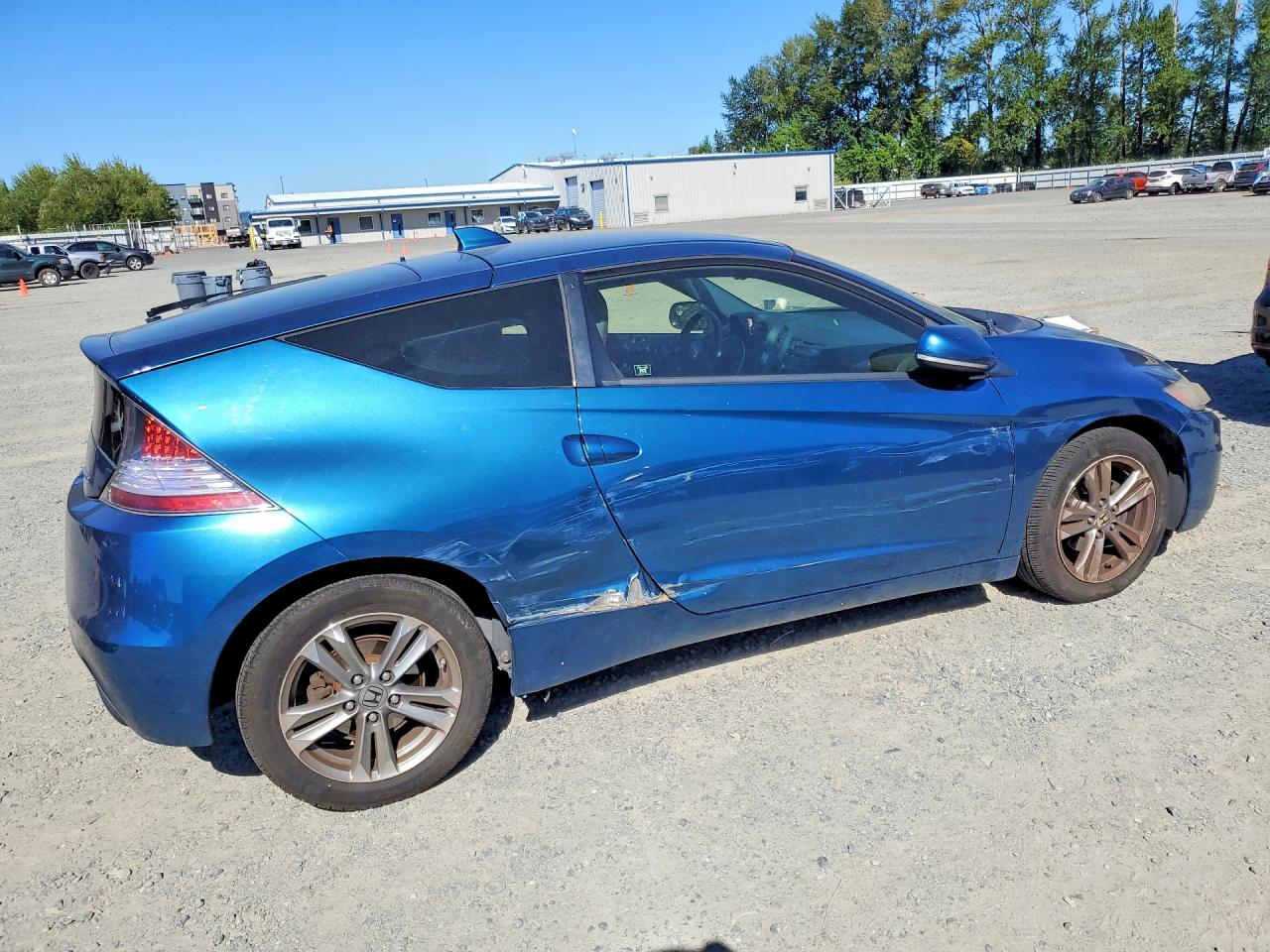 2013 Honda Cr-z Ex Blue vin: JHMZF1D60DS002883