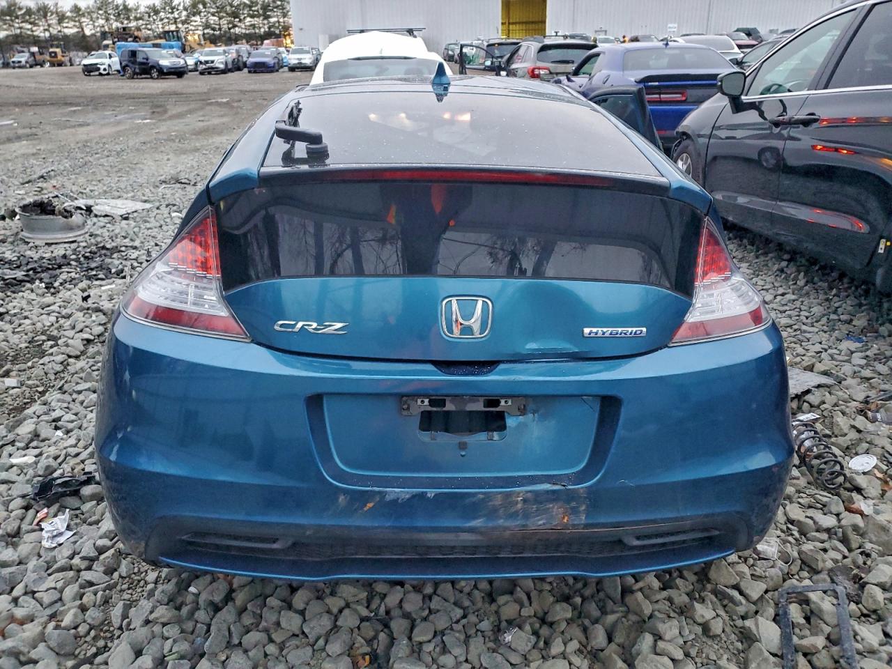 2014 Honda Cr-z Ex Blue vin: JHMZF1D60ES002528