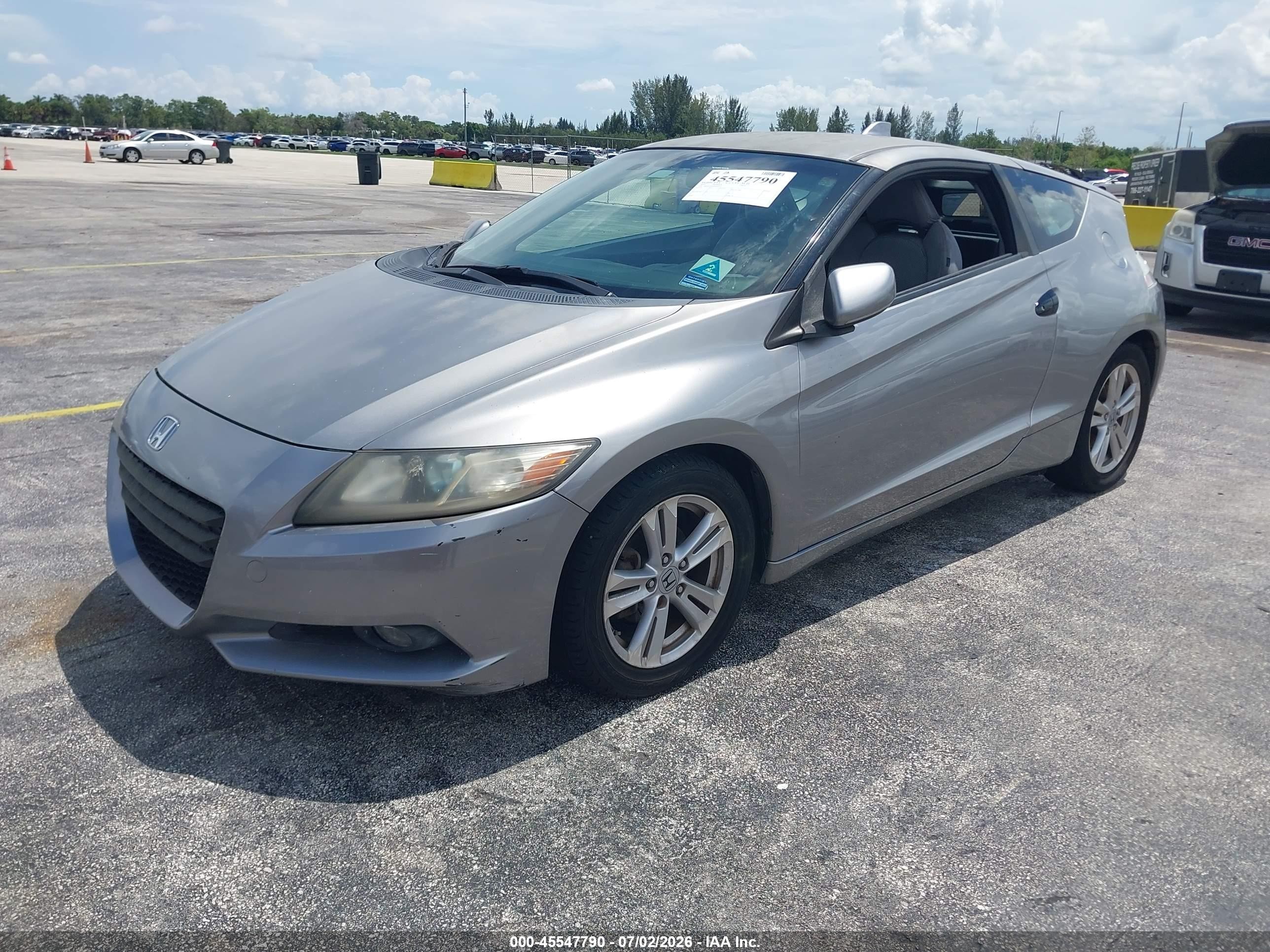 2011 Honda Cr-z Ex Silver vin: JHMZF1D61BS010732