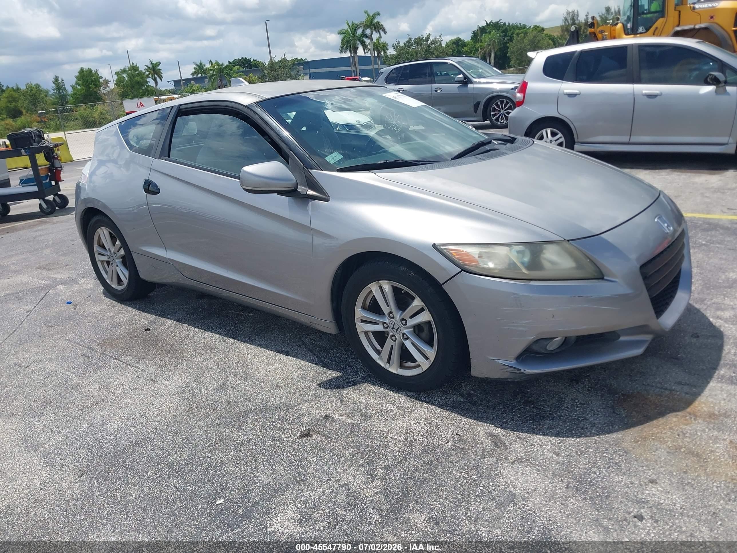 2011 Honda Cr-z Ex Silver vin: JHMZF1D61BS010732