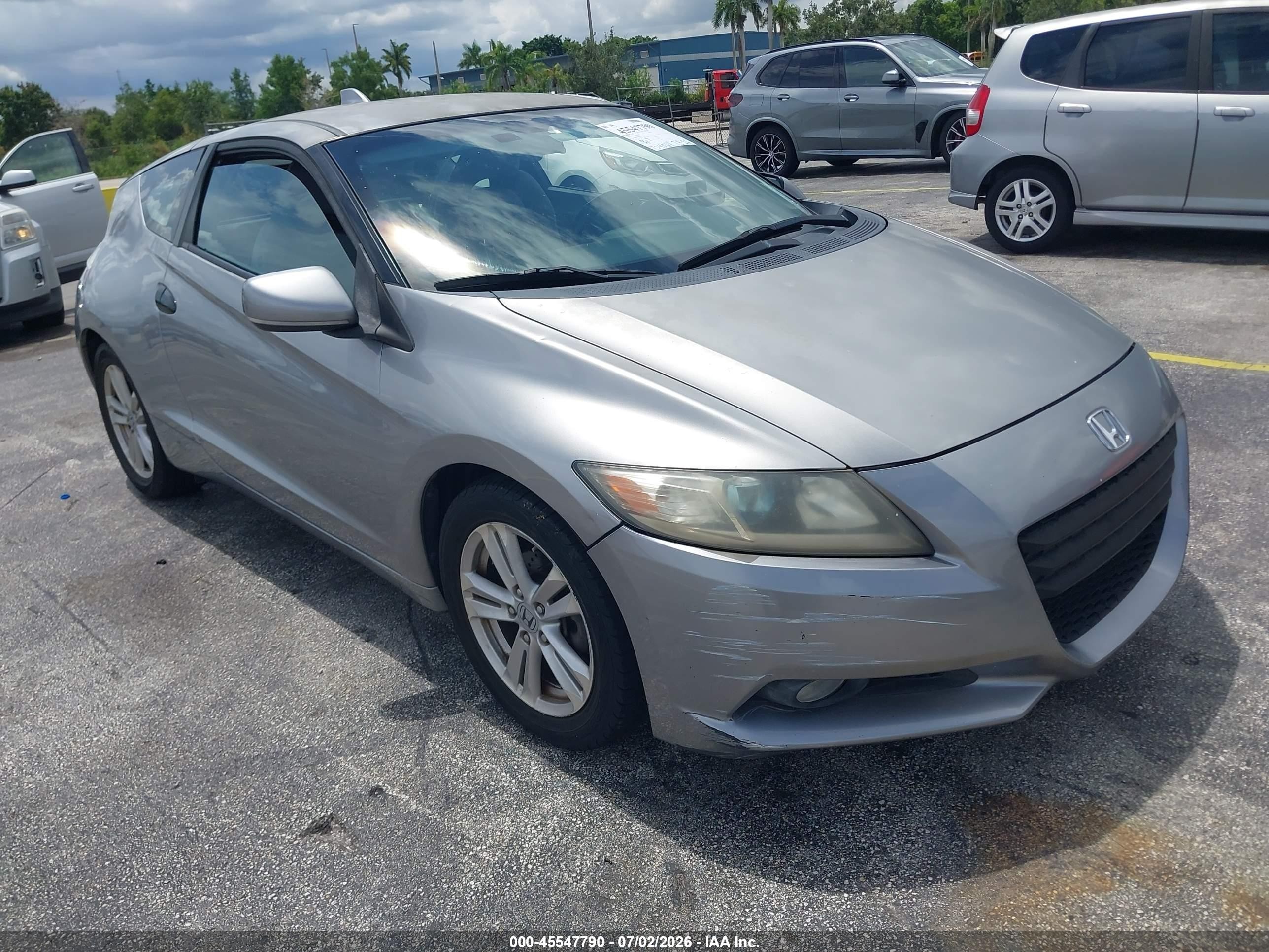 2011 Honda Cr-z Ex Silver vin: JHMZF1D61BS010732