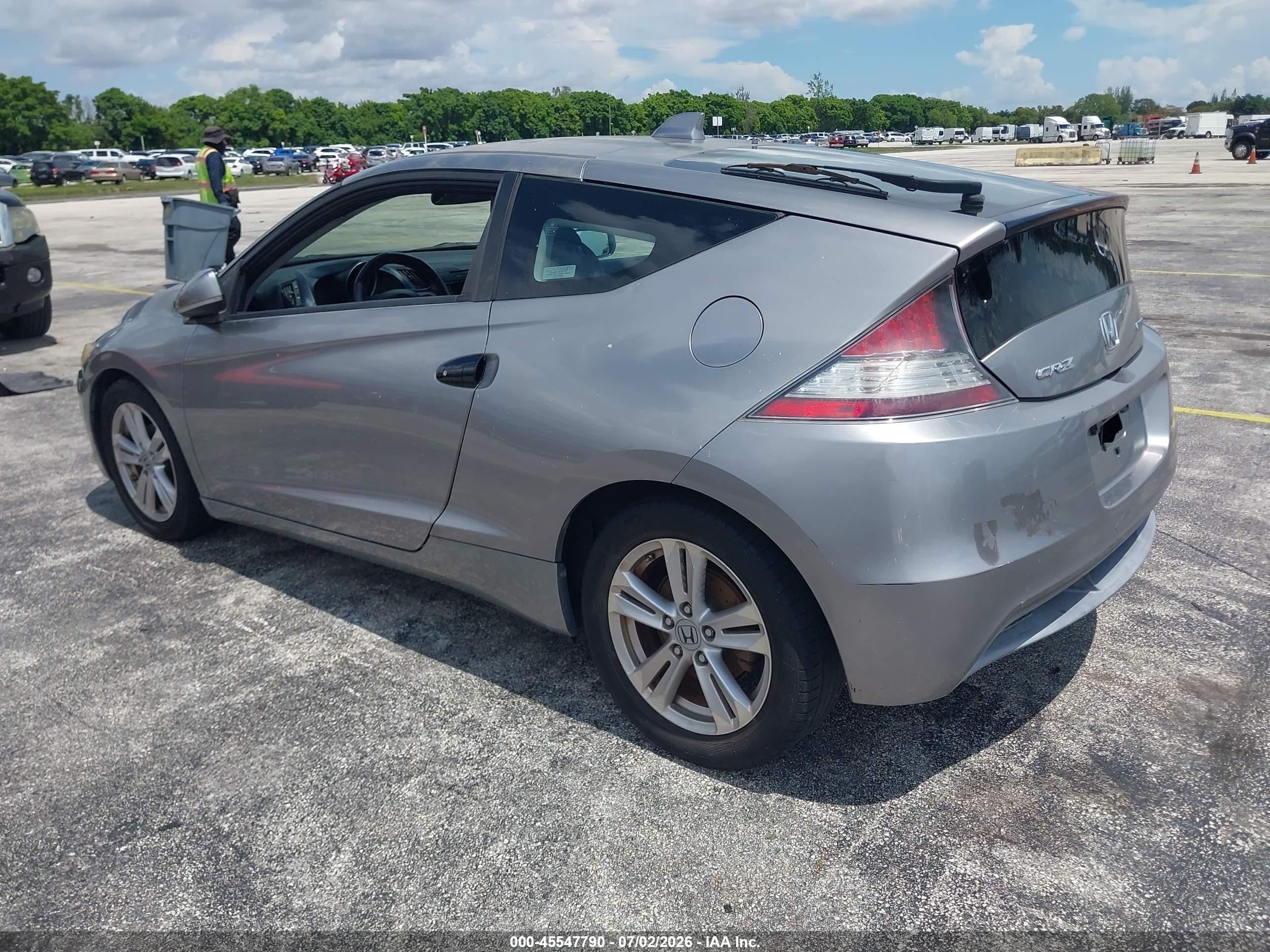 2011 Honda Cr-z Ex Silver vin: JHMZF1D61BS010732