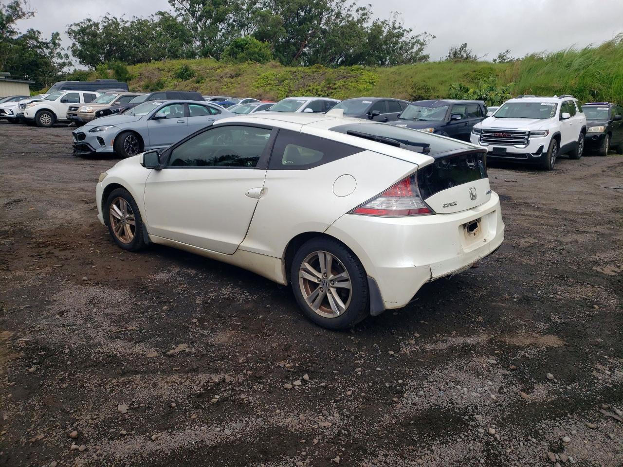 2012 Honda Cr-z Ex White vin: JHMZF1D61CS003586
